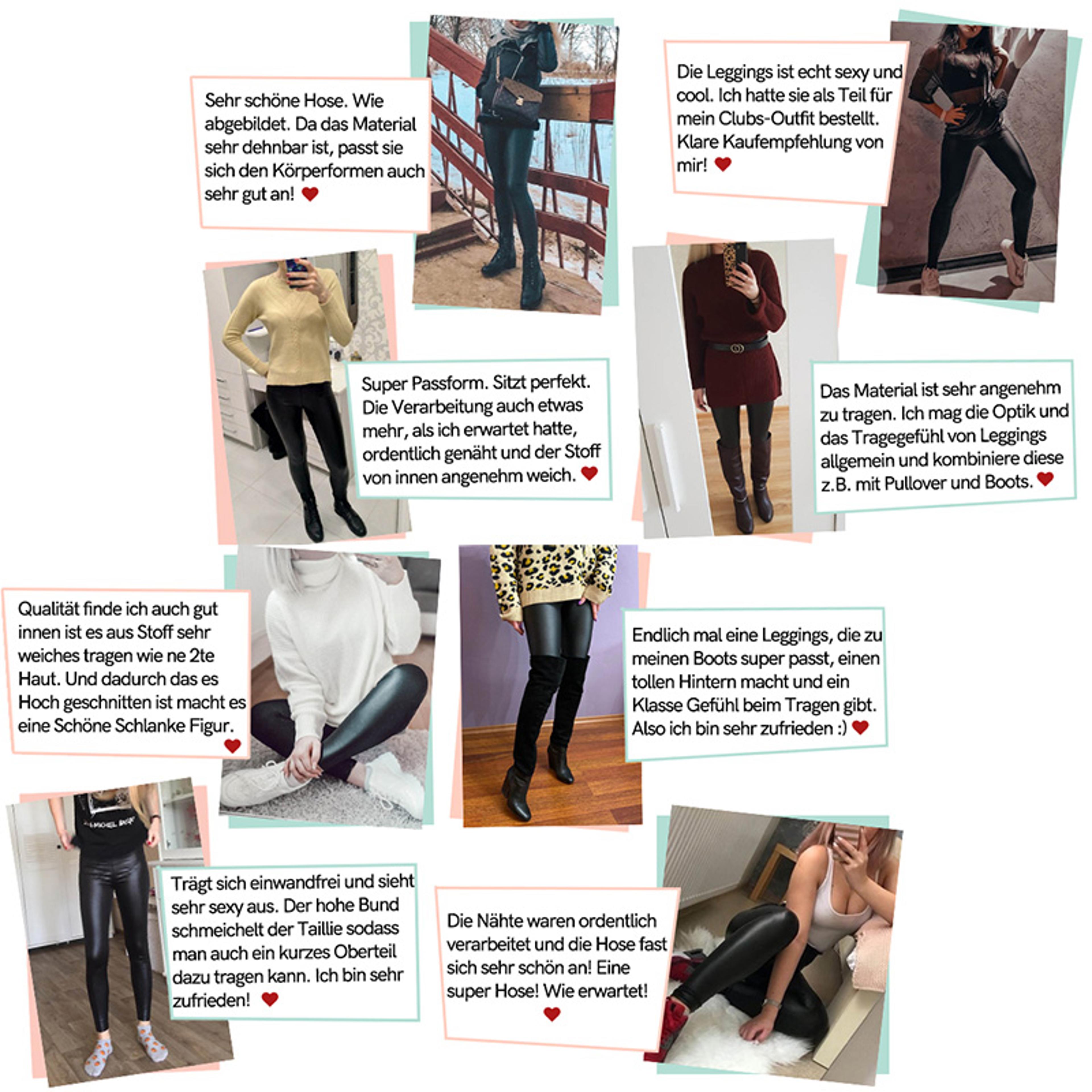 Womens High Waist Faux Leather Leggings With Stretch Fit And Butt Lifting Design 4