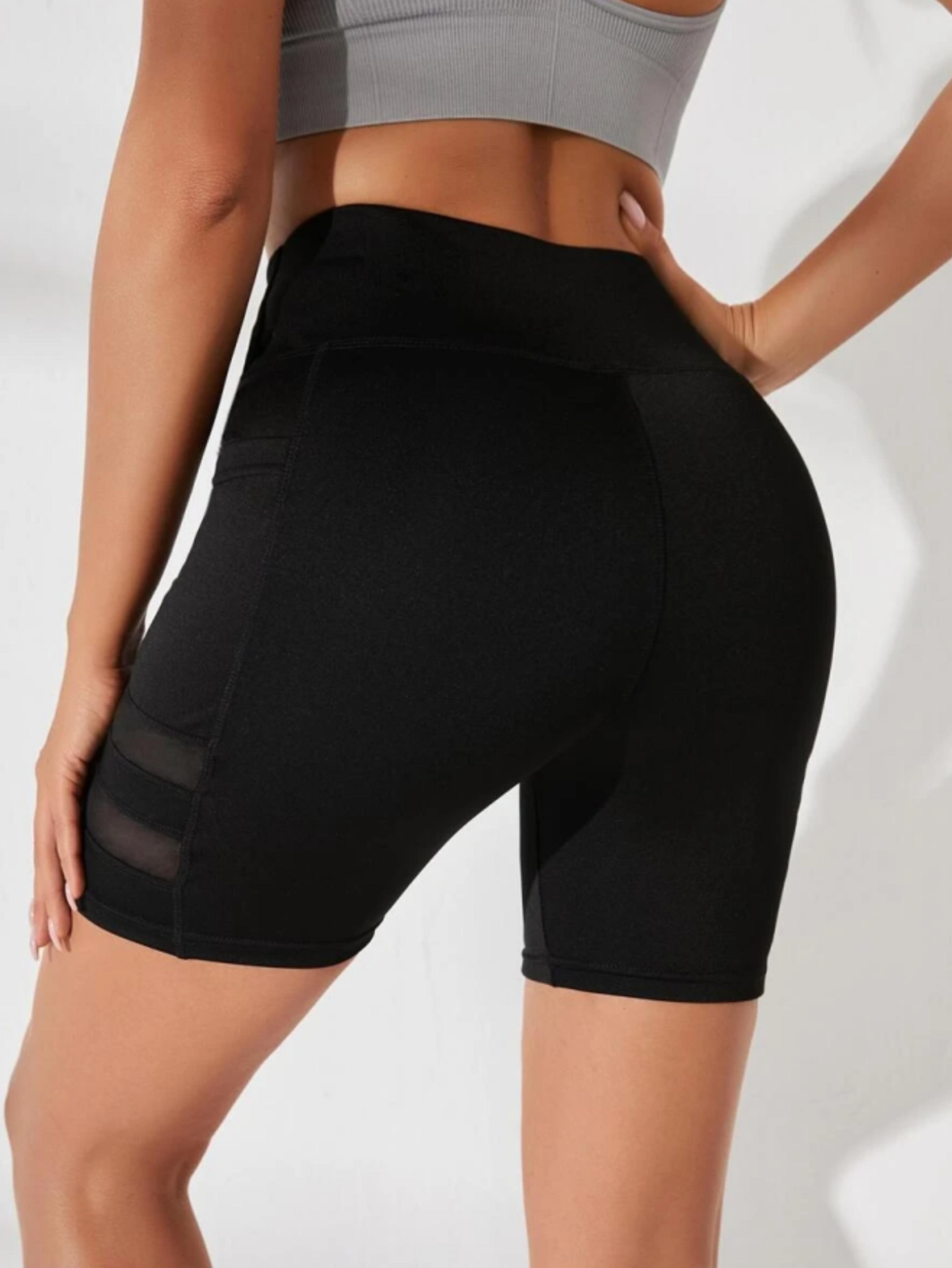 Womens High Waisted Sports Shorts With Hidden Pockets And Quick Dry Fabric 6