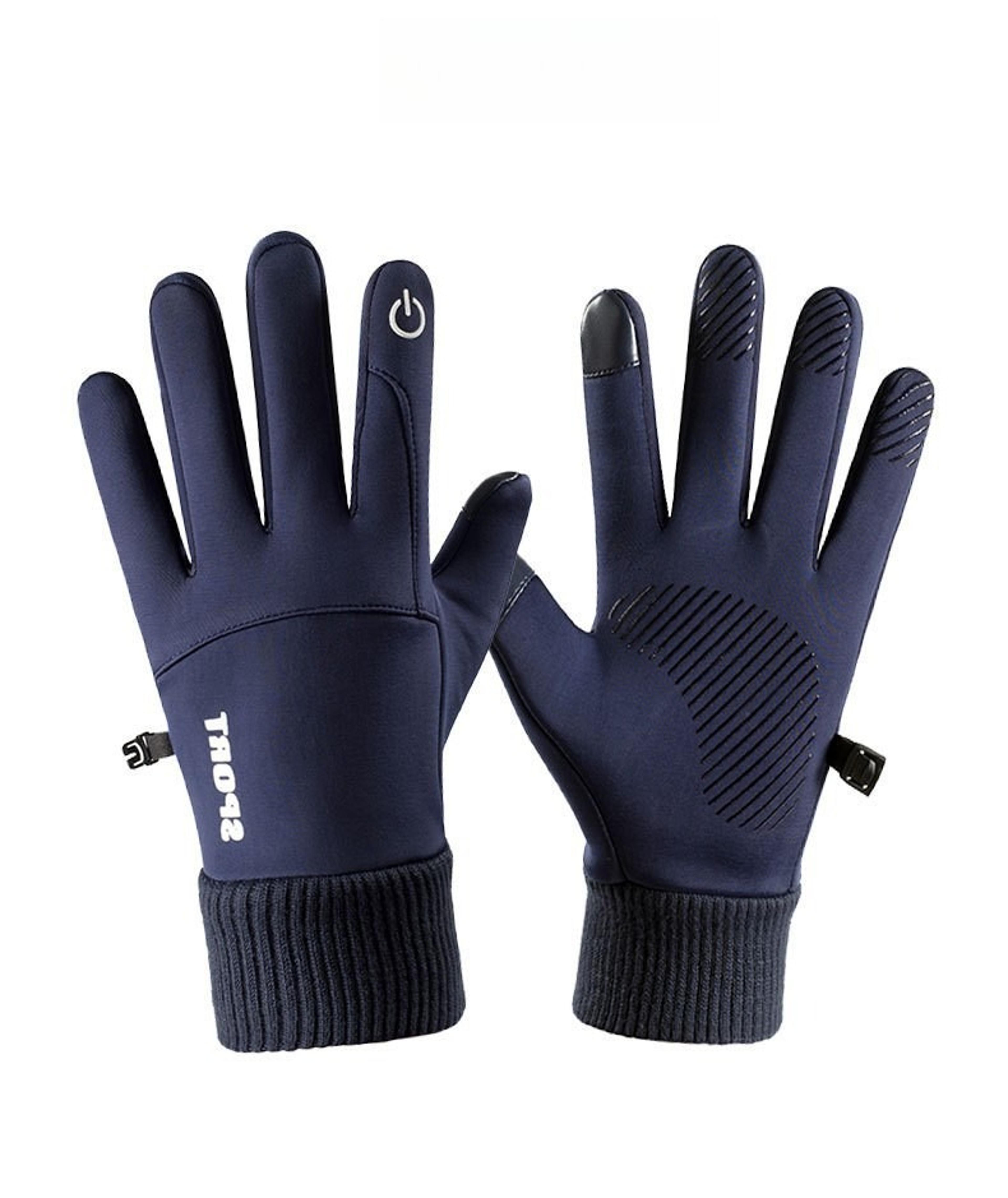 winter cycling gloves with touchscreen anti-slip grip and thermal warmth