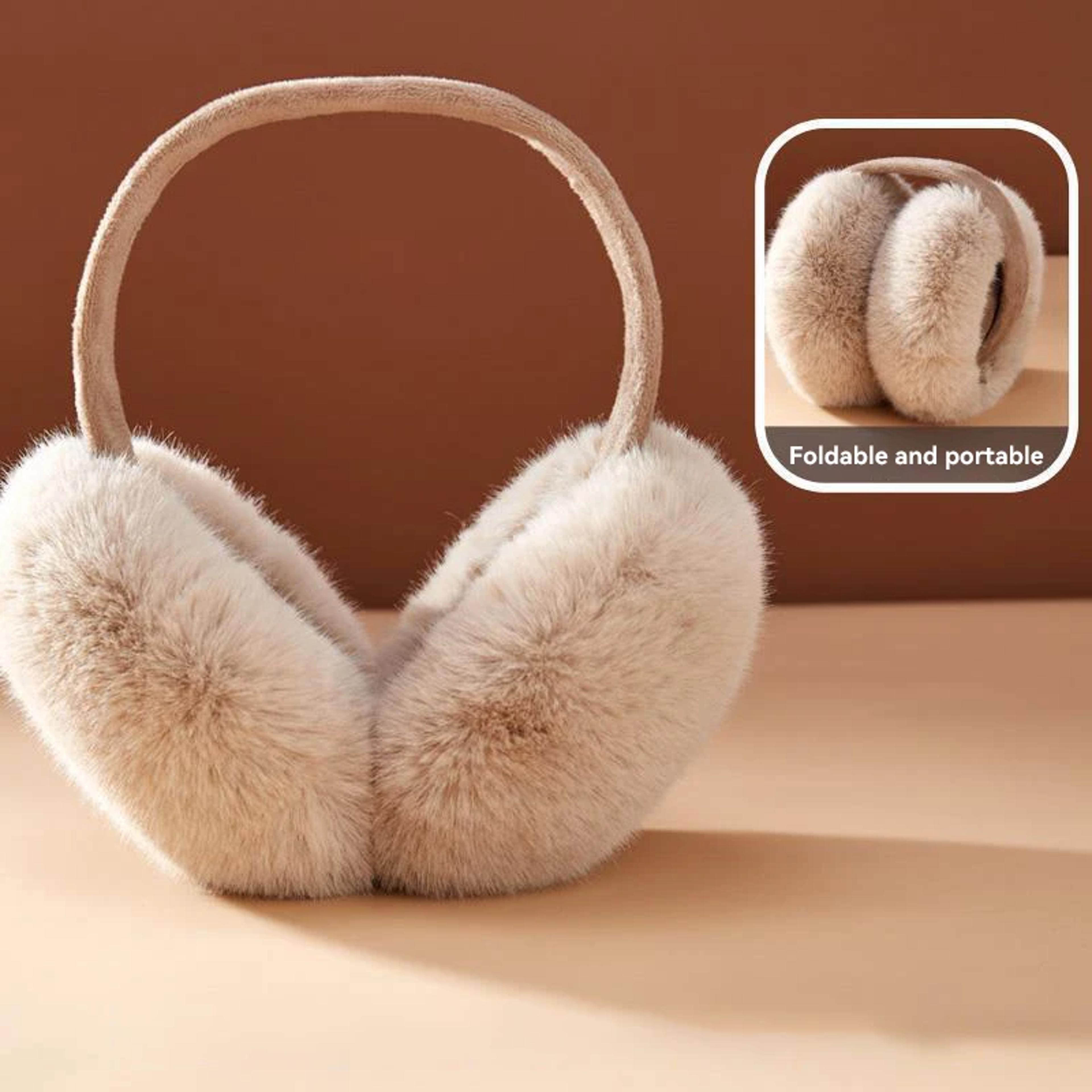 soft plush winter earmuffs for women and men