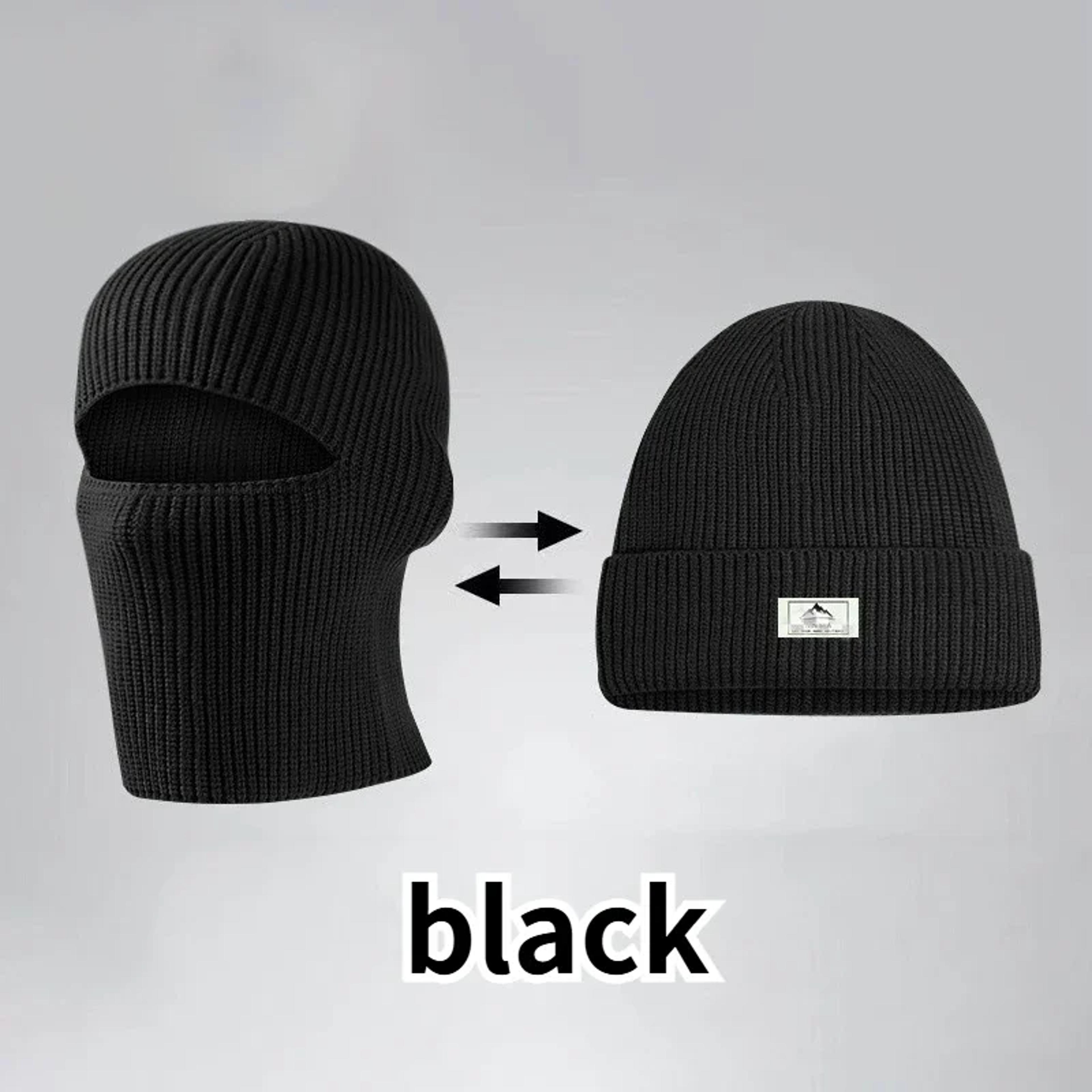 2in1 Winter Balaclava Beanie Hat  Warm Windproof FullFace Ski Mask 10
