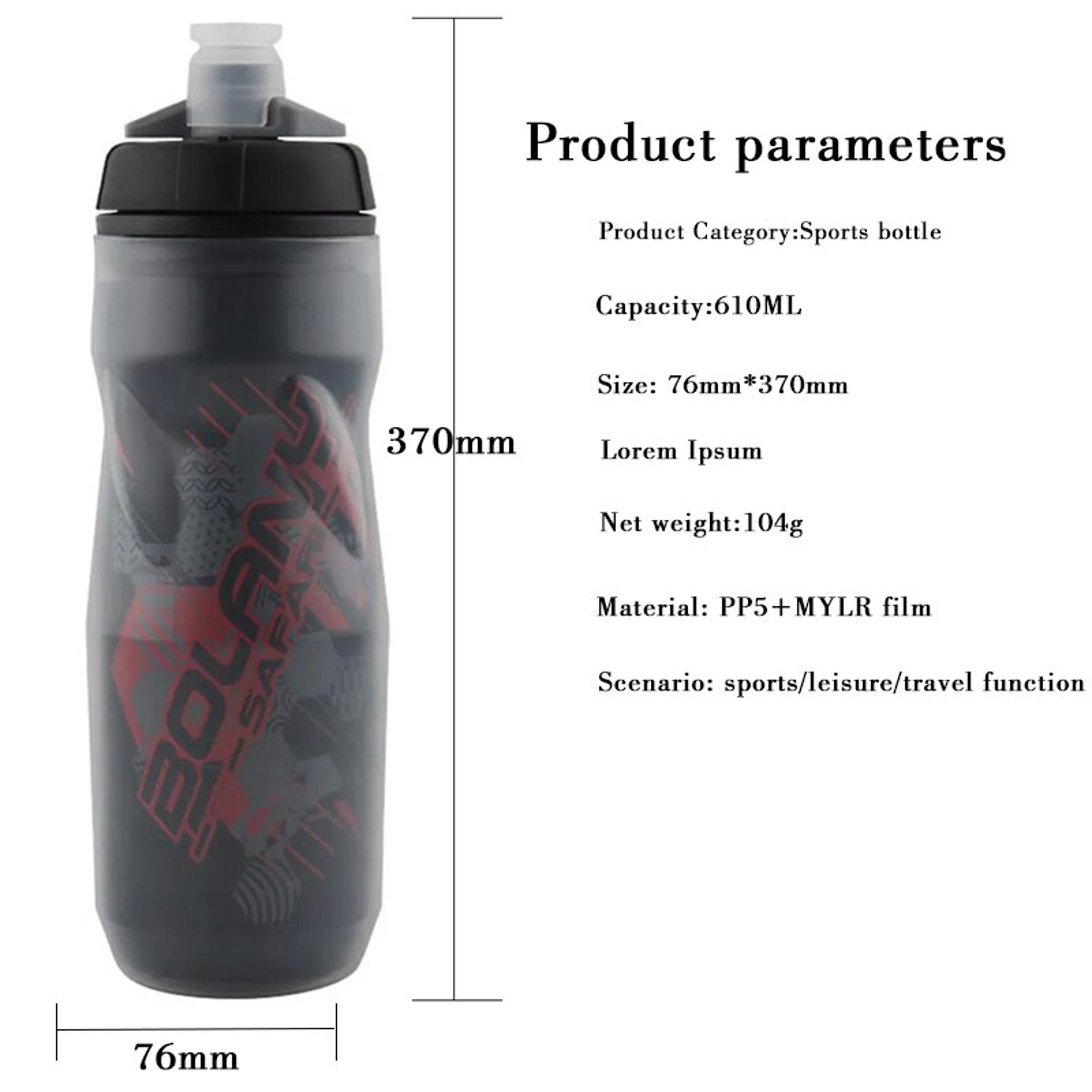 Cycling Water Bottle 600 ML PP5 Plastic For Mountain Biking And Outdoor Sports 4