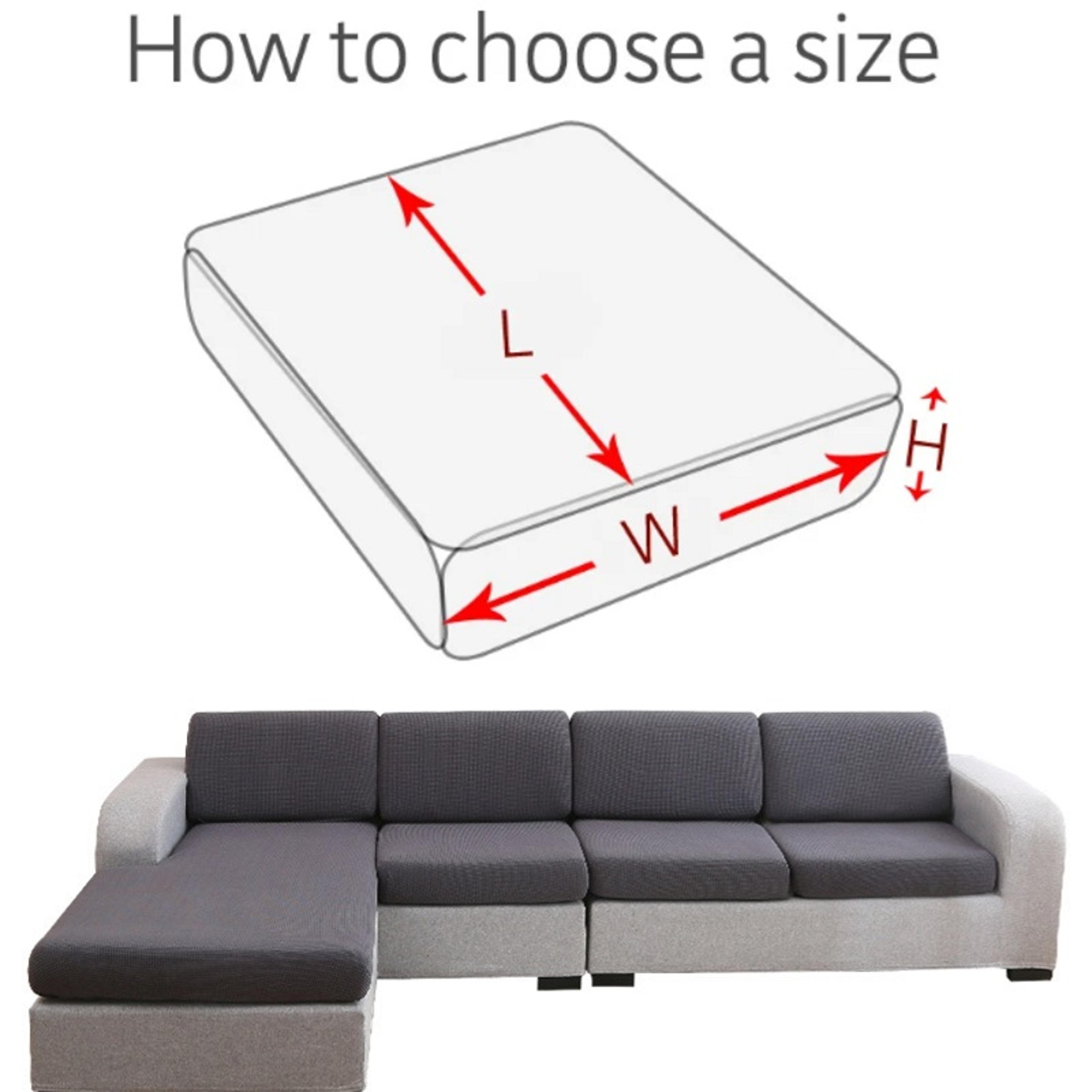 Polar Fleece Sofa Cushion Cover With Elastic AntiSlip Design 3