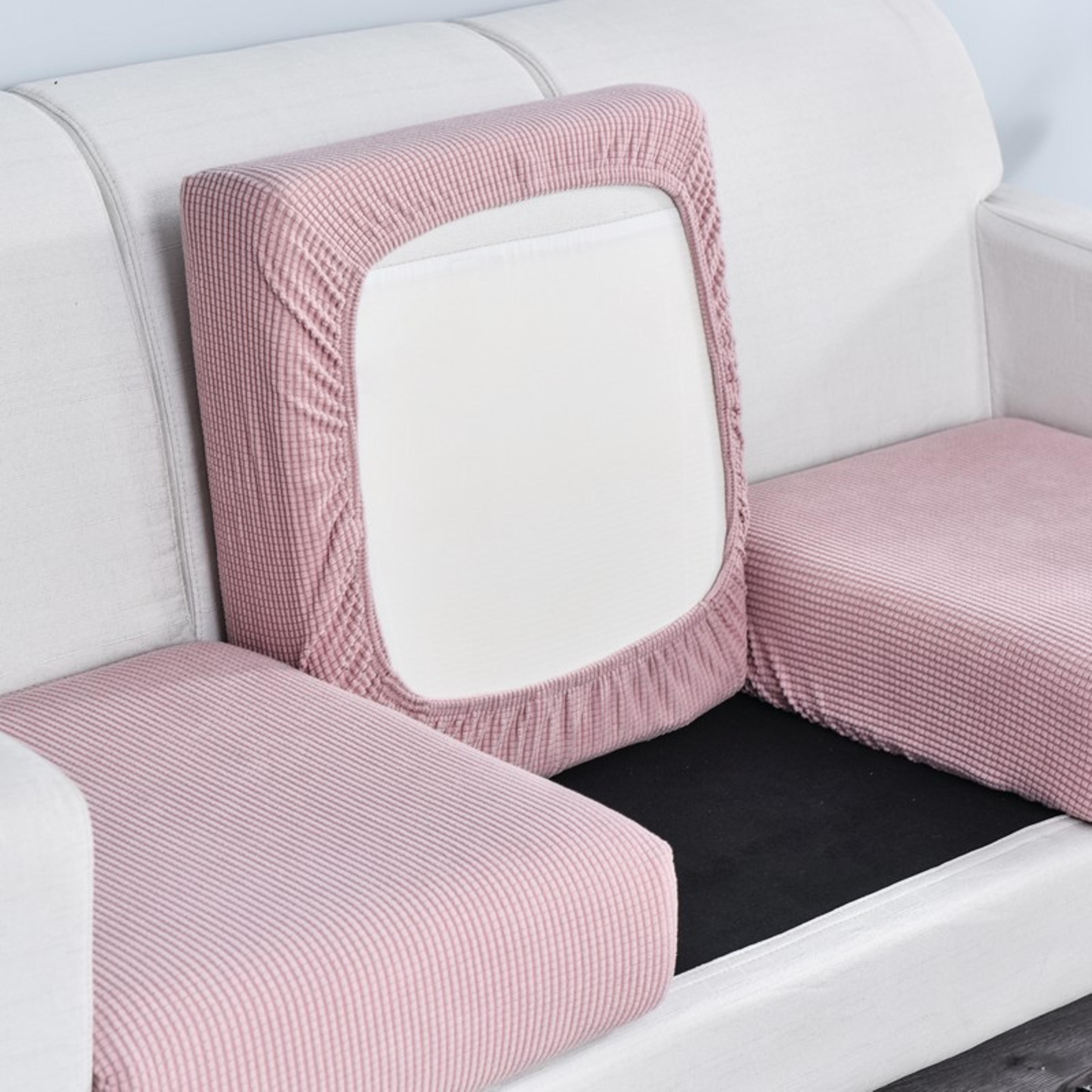 Polar Fleece Sofa Cushion Cover With Elastic AntiSlip Design 8