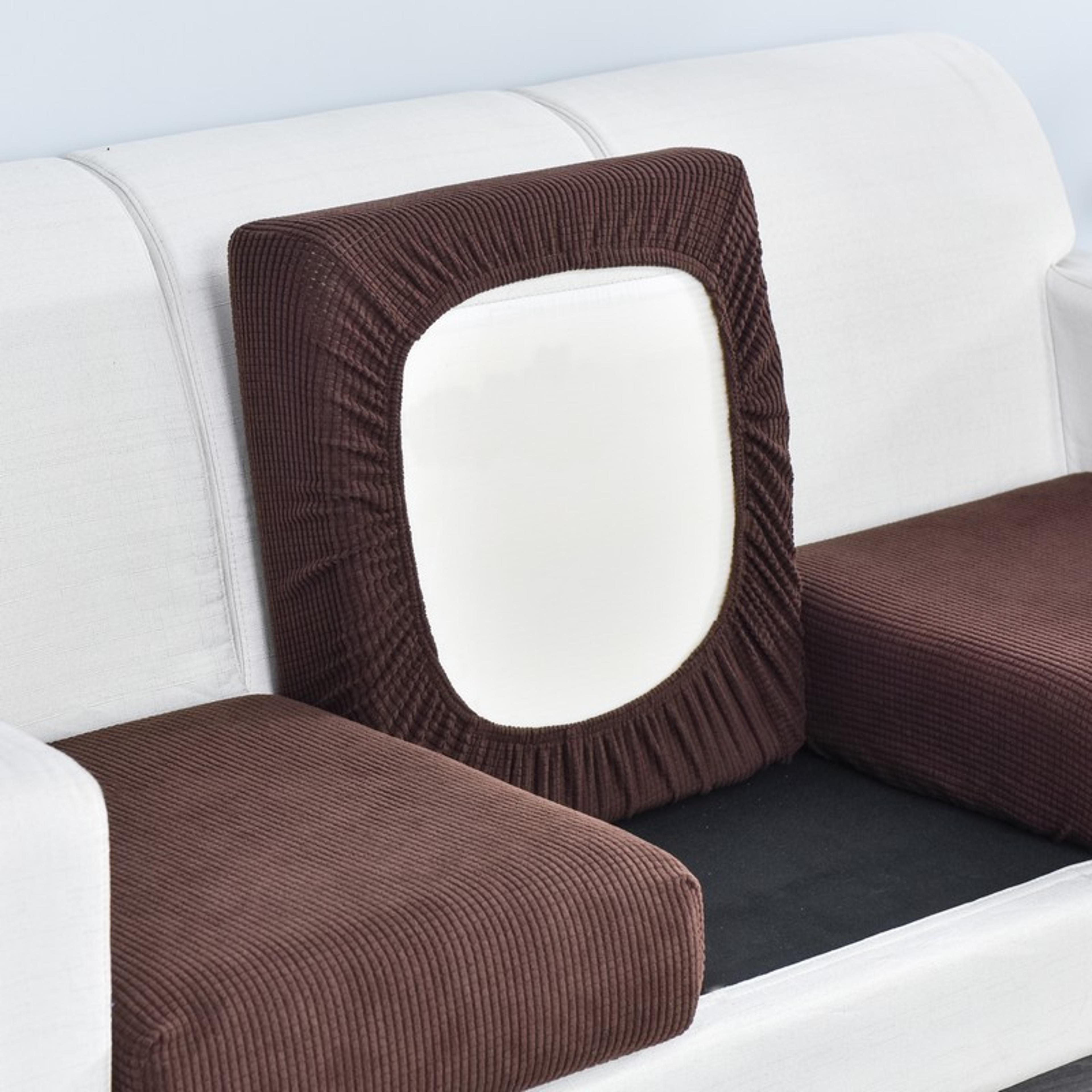 Polar Fleece Sofa Cushion Cover With Elastic AntiSlip Design 12
