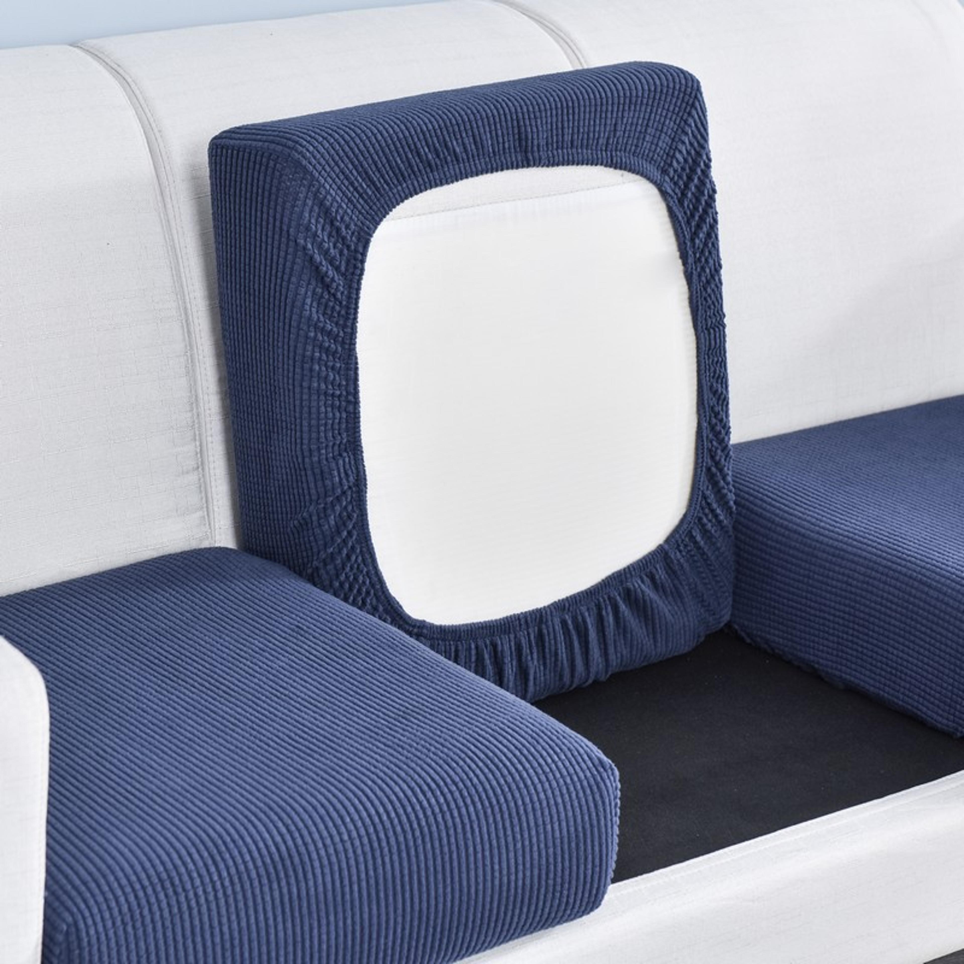 Polar Fleece Sofa Cushion Cover With Elastic AntiSlip Design 15