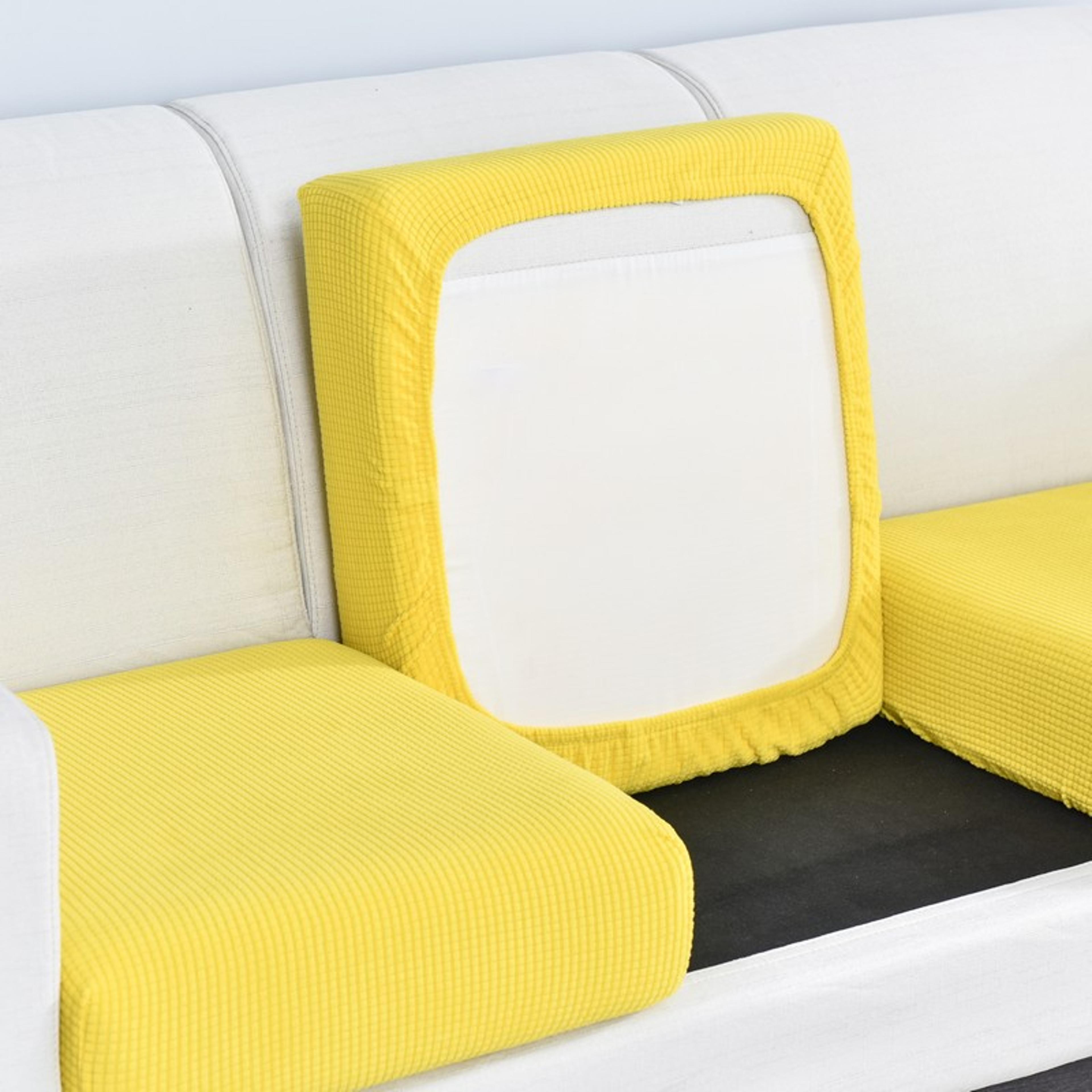 Polar Fleece Sofa Cushion Cover With Elastic AntiSlip Design 16