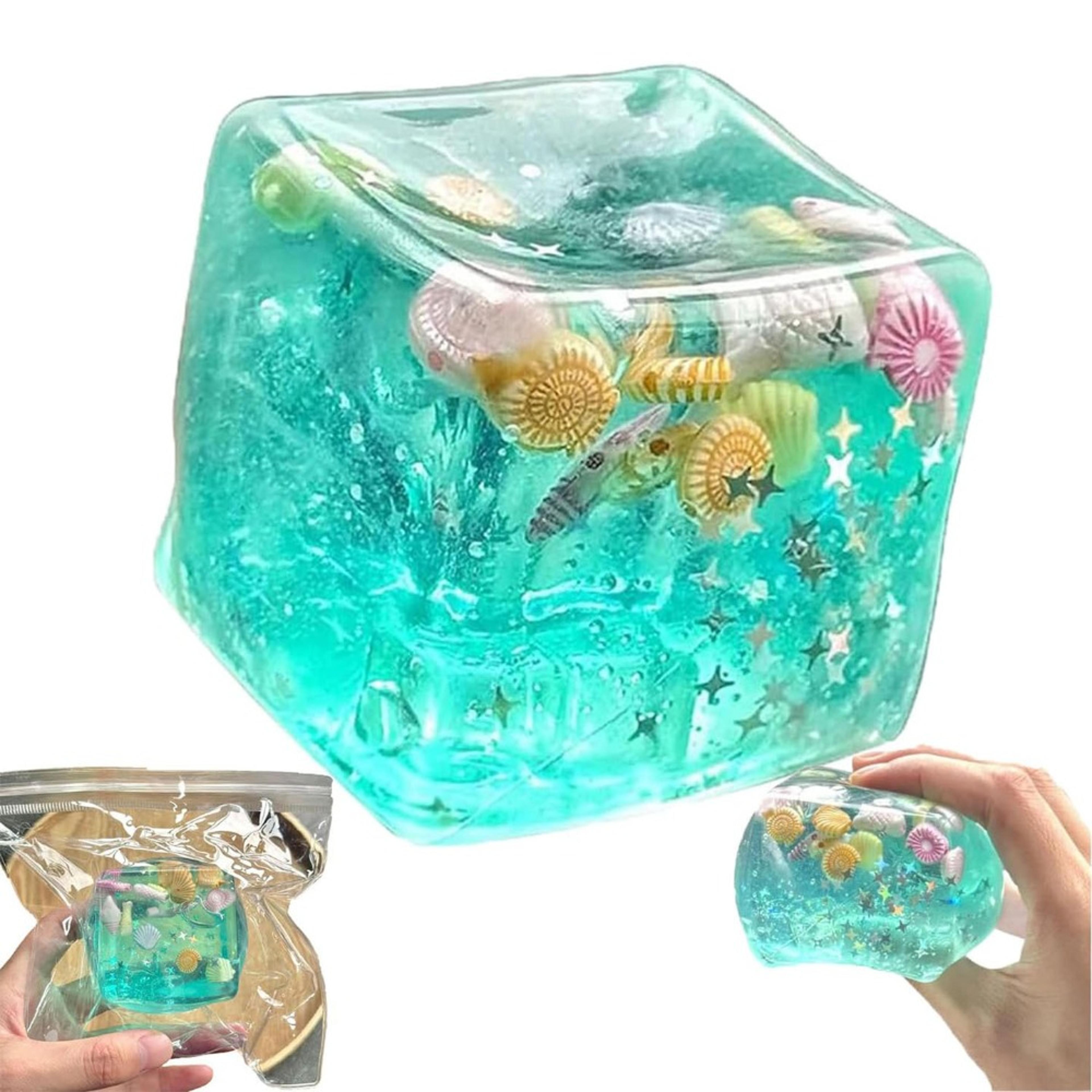 Squishy Ocean Ice Cube Fidget Toy For Stress Relief And Sensory Play 3