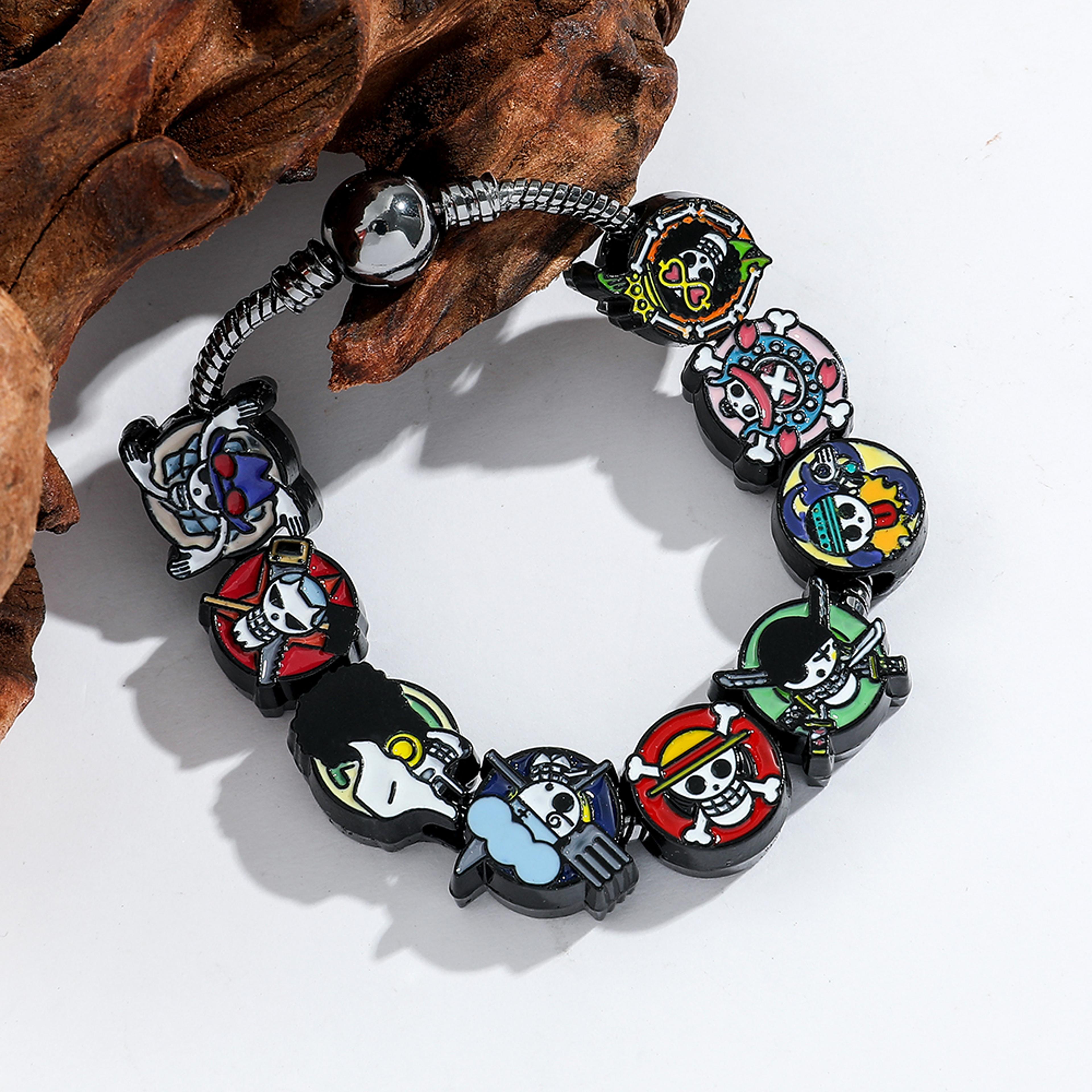 Anime Skull Charm Bracelet Inspired By Luffy For Cosplay And Everyday Wear 1