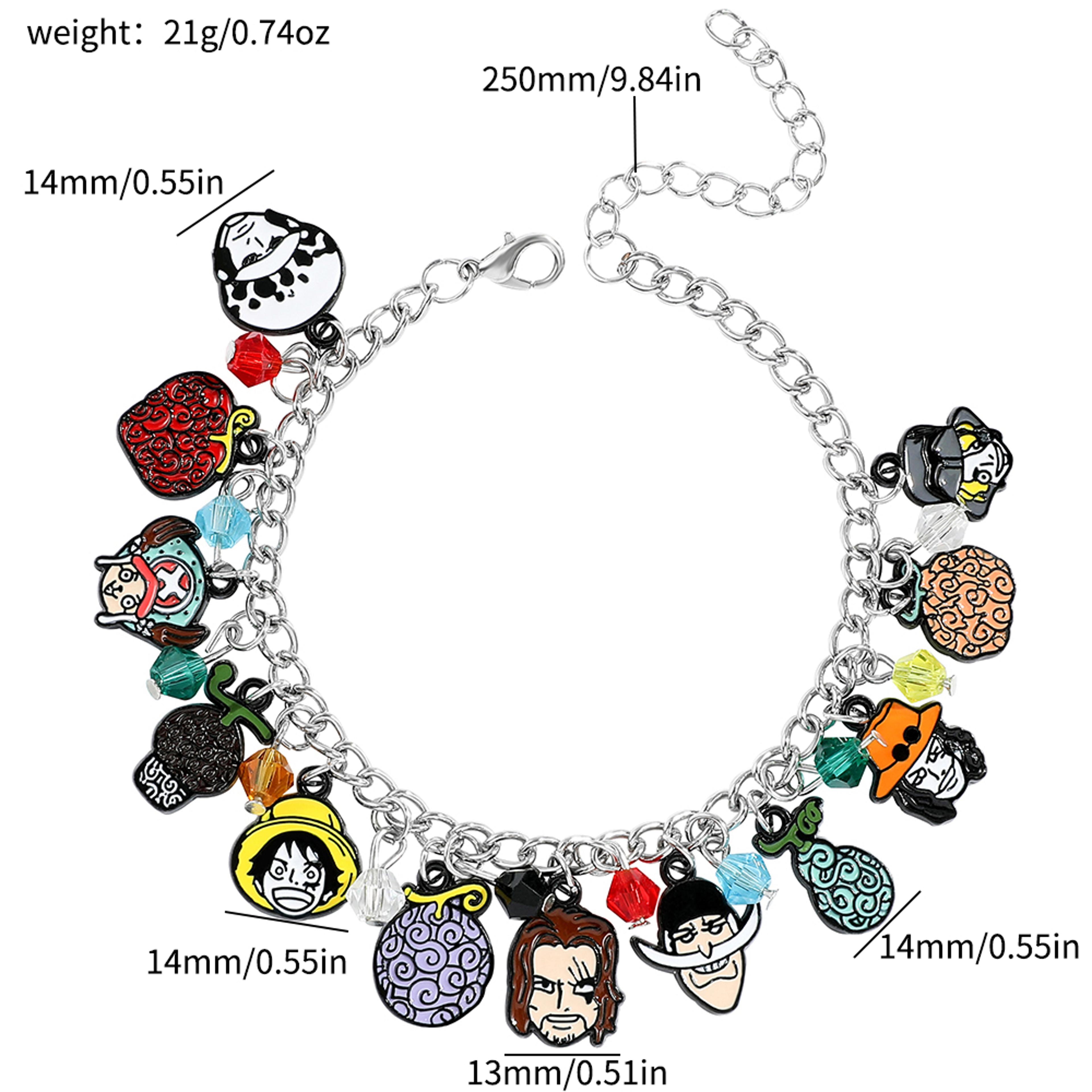 Anime Skull Charm Bracelet Inspired By Luffy For Cosplay And Everyday Wear 6