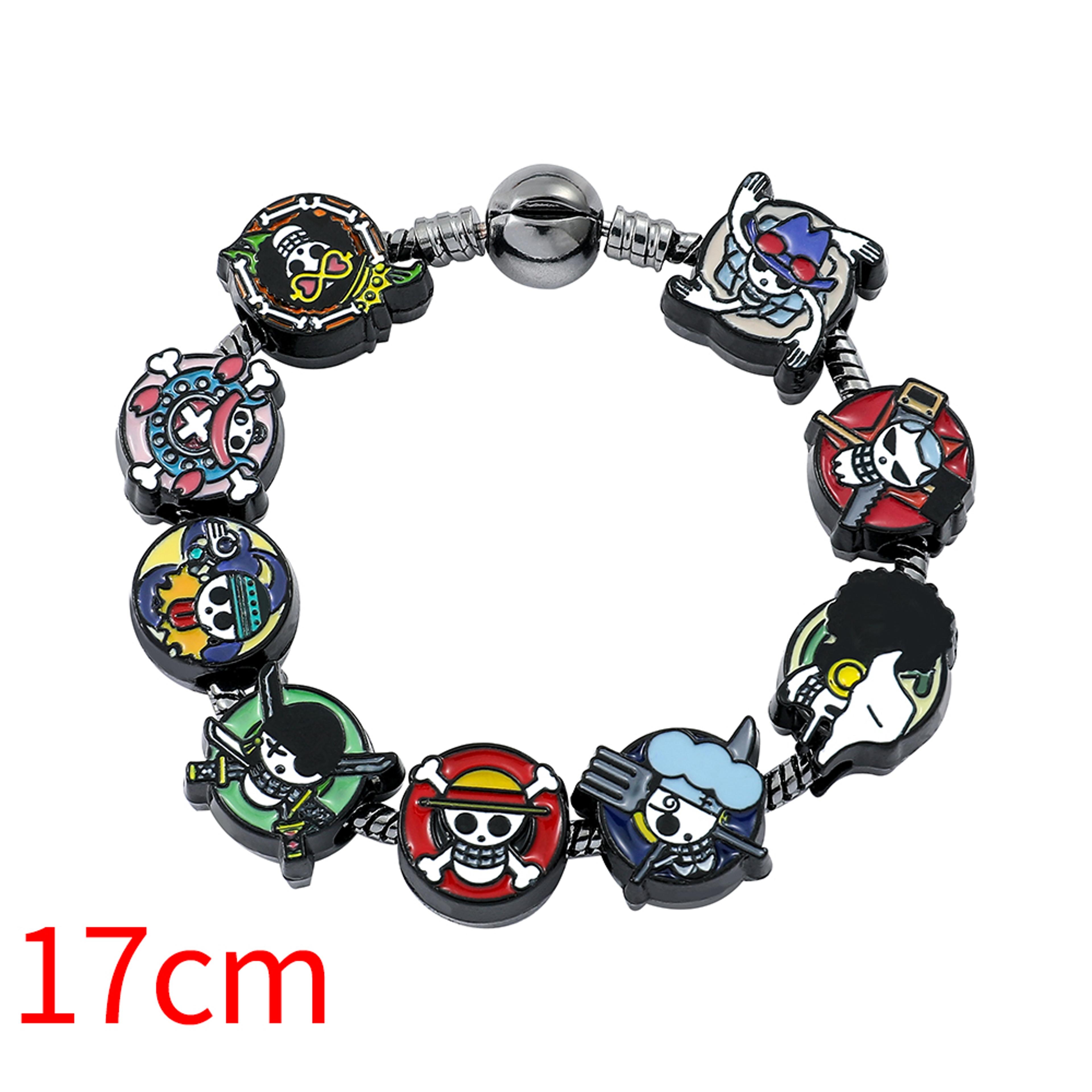 Anime Skull Charm Bracelet Inspired By Luffy For Cosplay And Everyday Wear 13