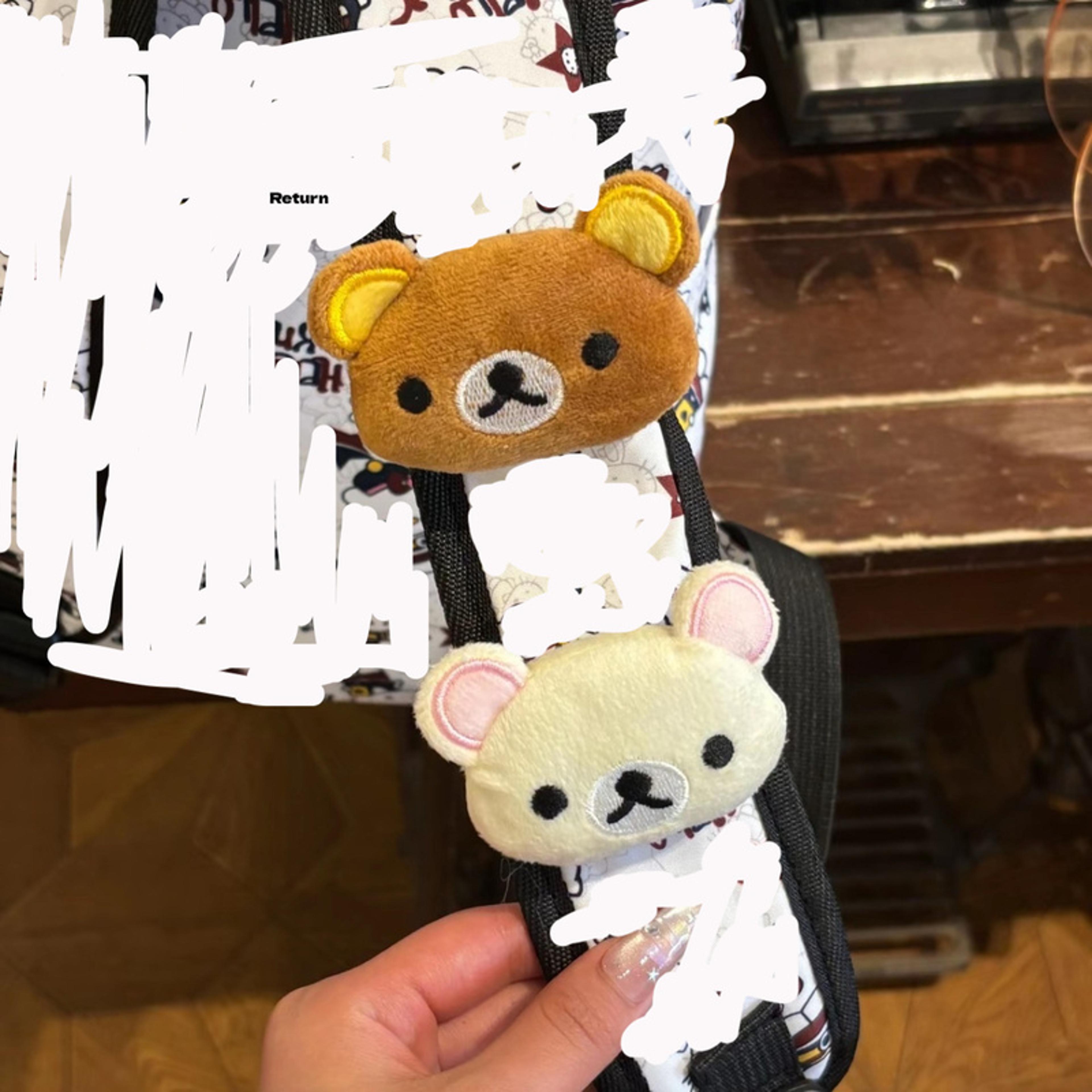 Cute Plush Bear Keychain Bag Charm 5