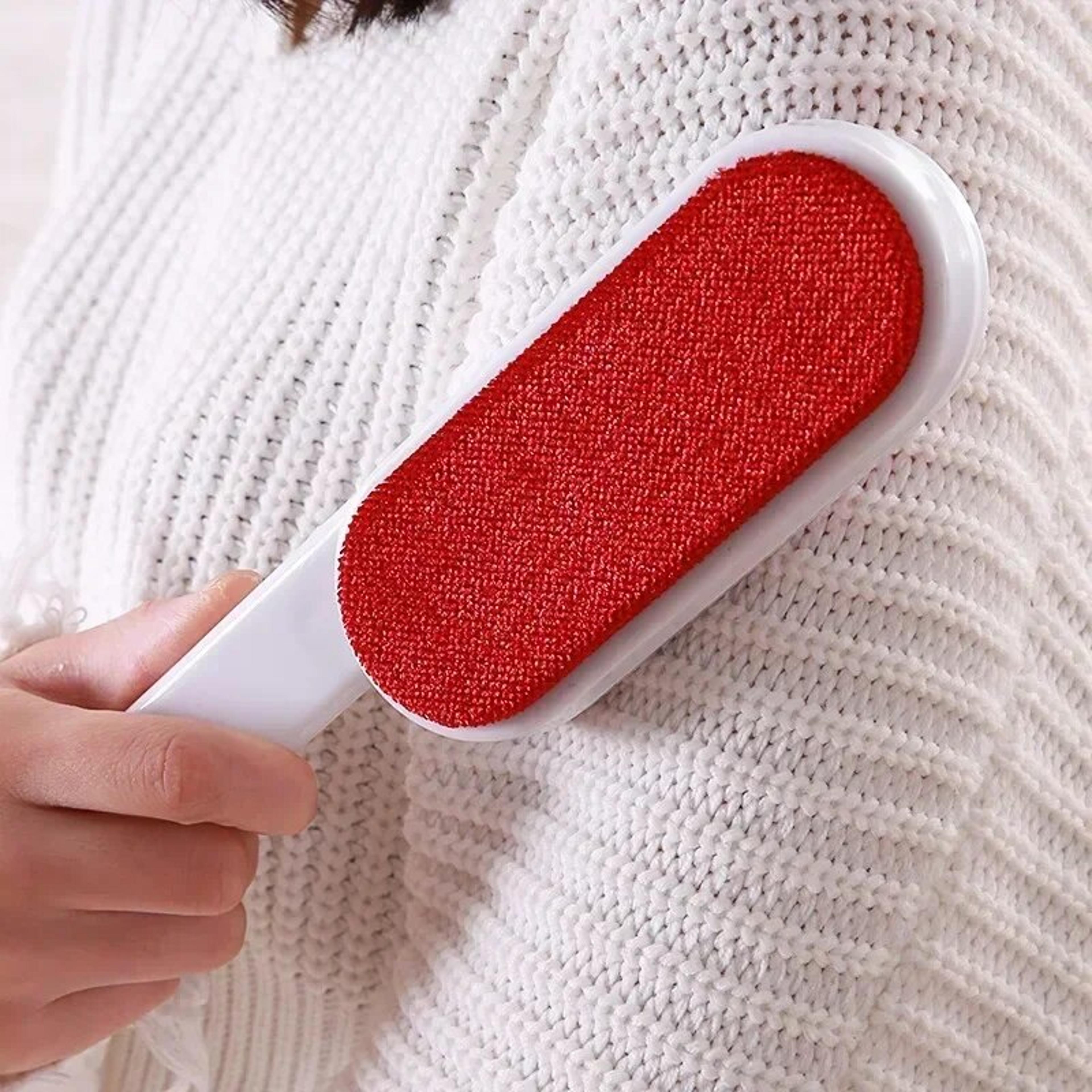 double-sided reusable lint remover brush for clothes, coats, sweaters, pet hair - anti-static household cleaning tool