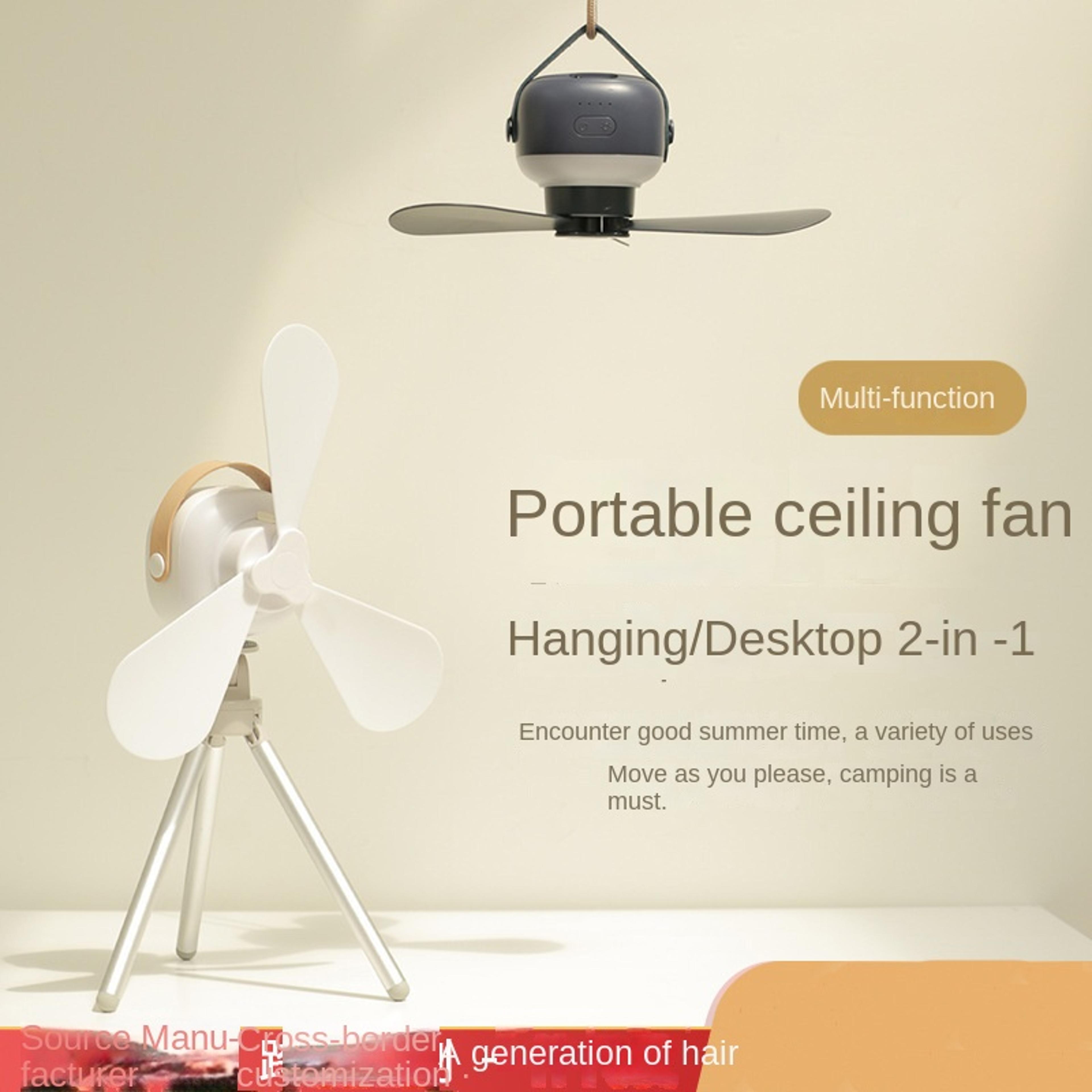 Best USB rechargeable camping fan with light