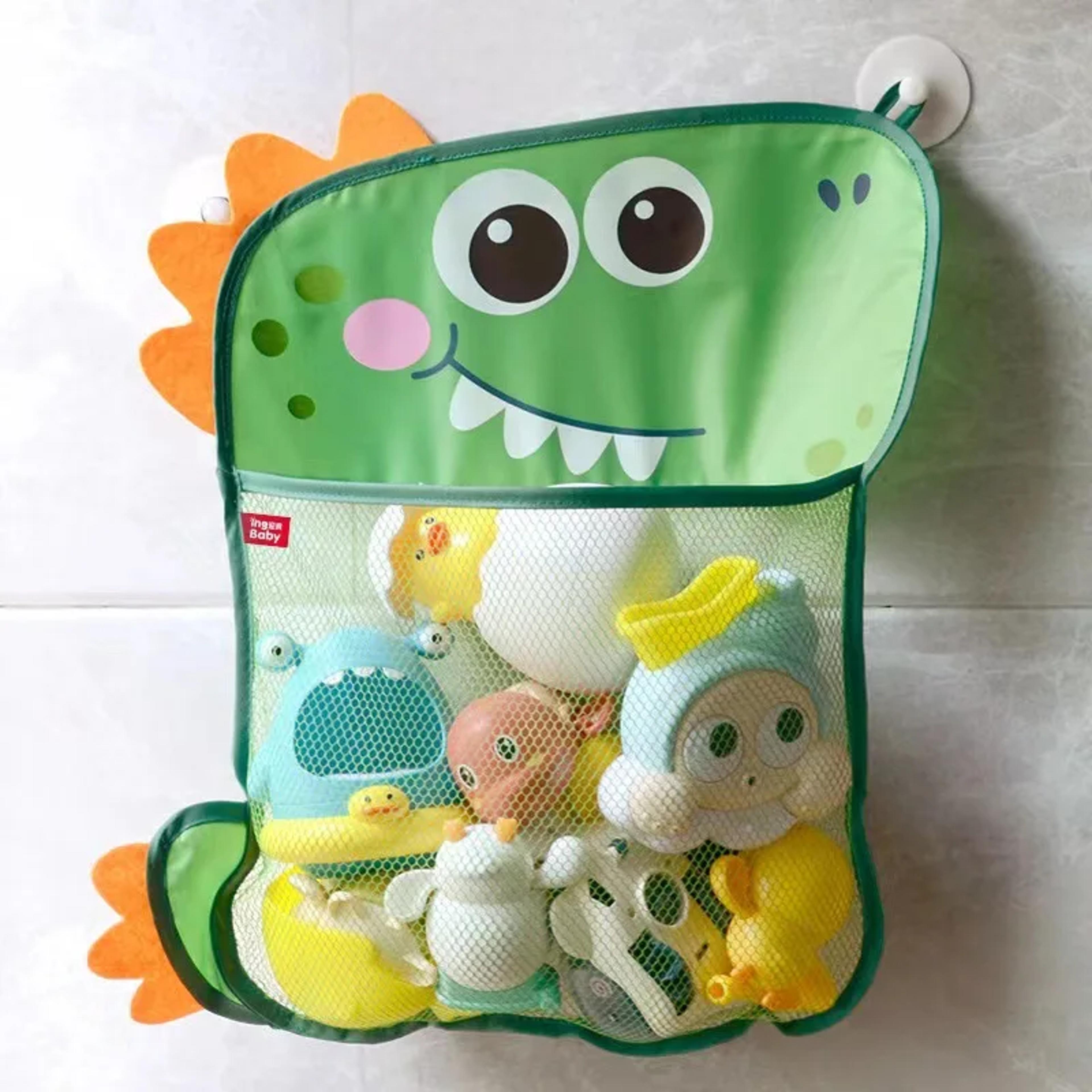 animal baby bath toy organizer, tidy storage hanging bag for bathtub doll & water toys