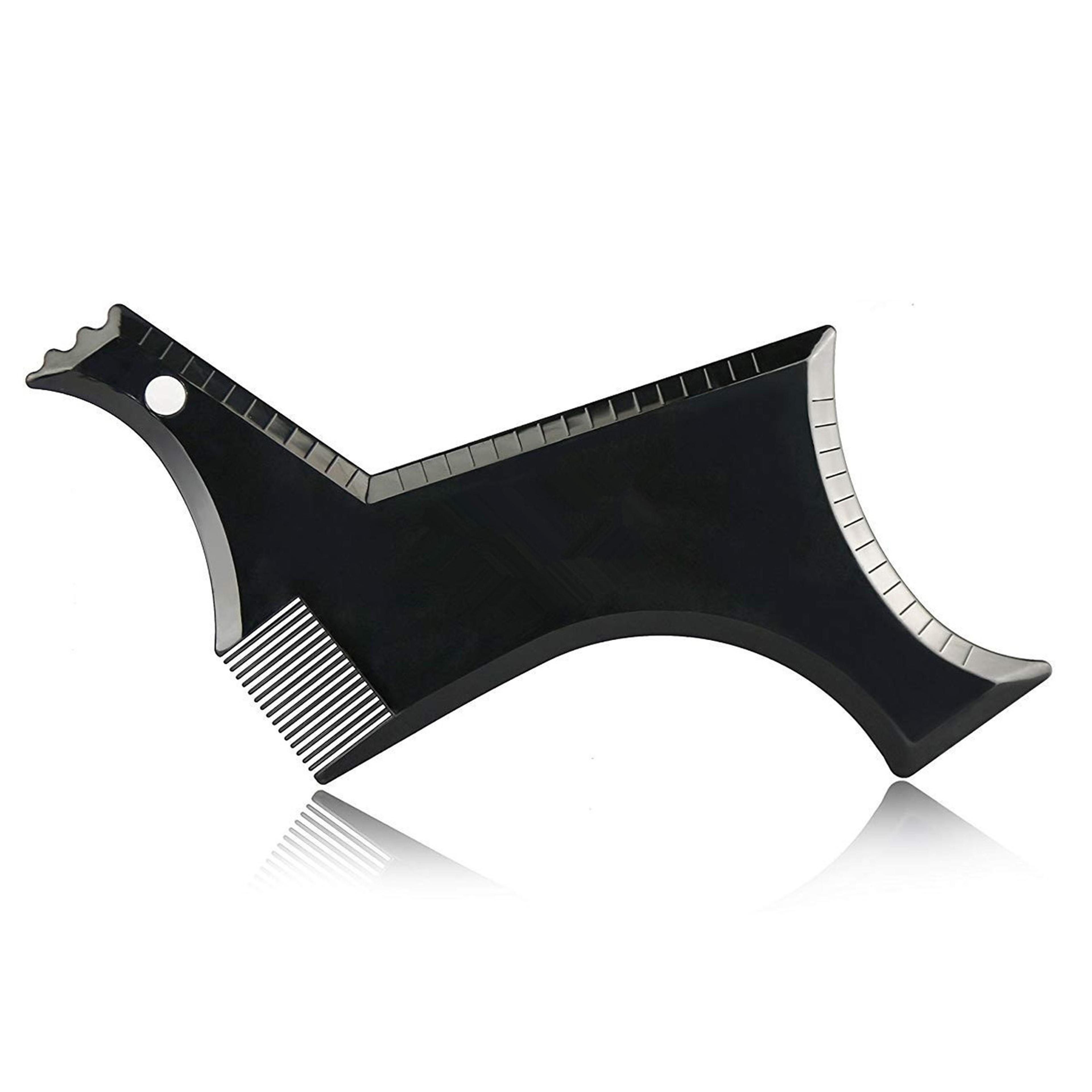 Precision Beard Shaping Tool Kit Beard Stencil Comb For Perfect Lines 6