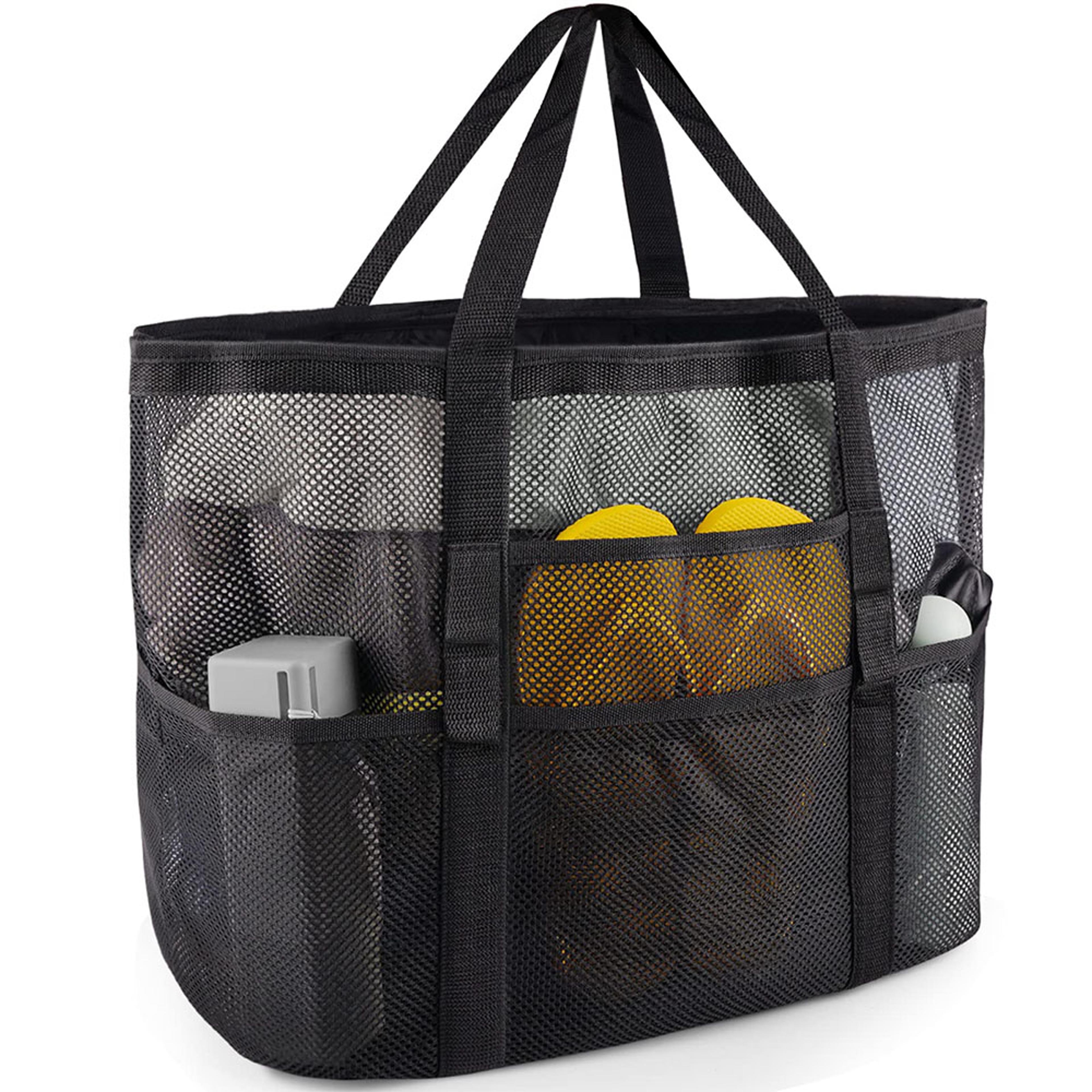 sandfree mesh beach tote waterproof large pool & travel bag