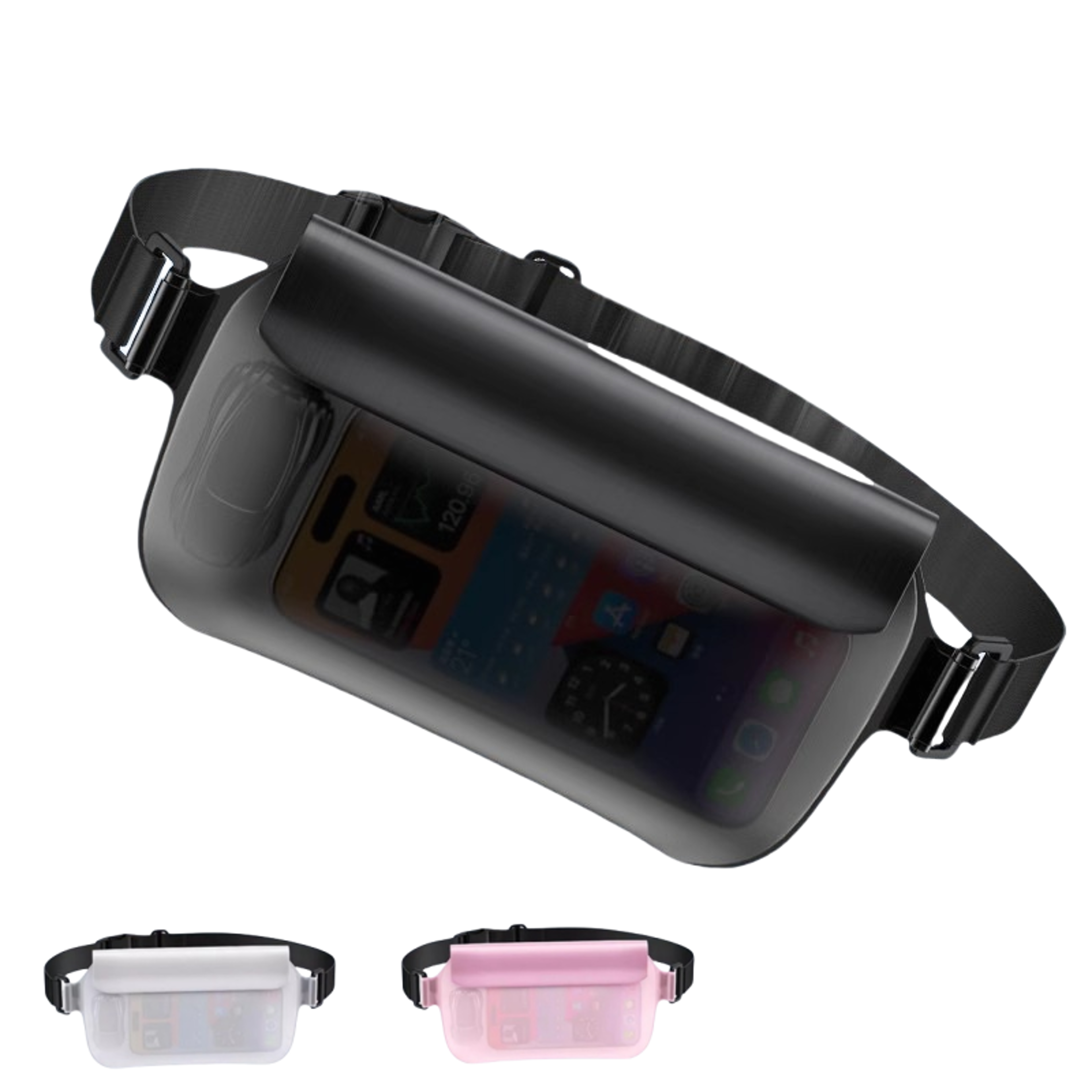 waterproof phone dry bag with waist strap floating pouch for swimming kayaking travel