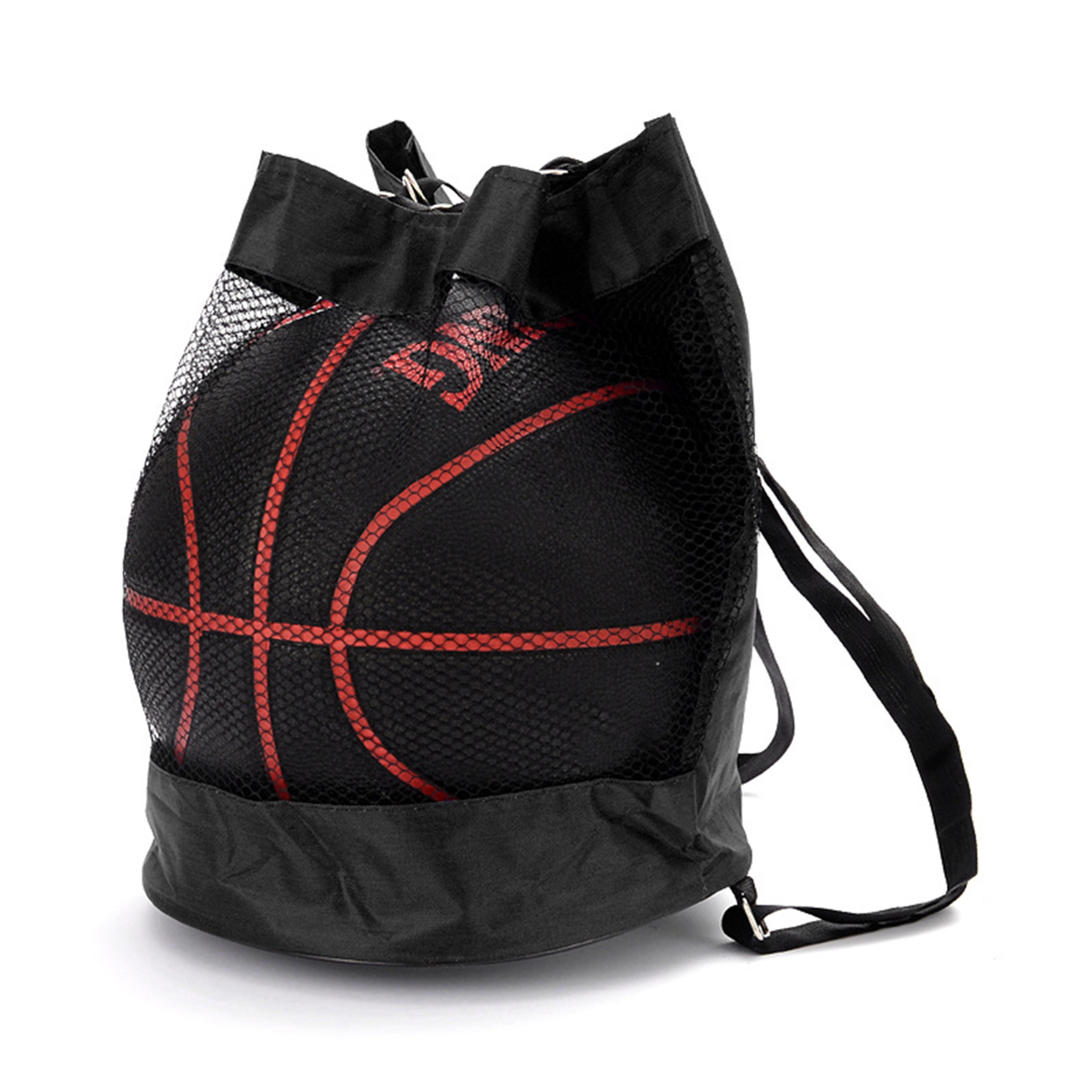 portable mesh ball bag sports backpack for basketball soccer and fitness training