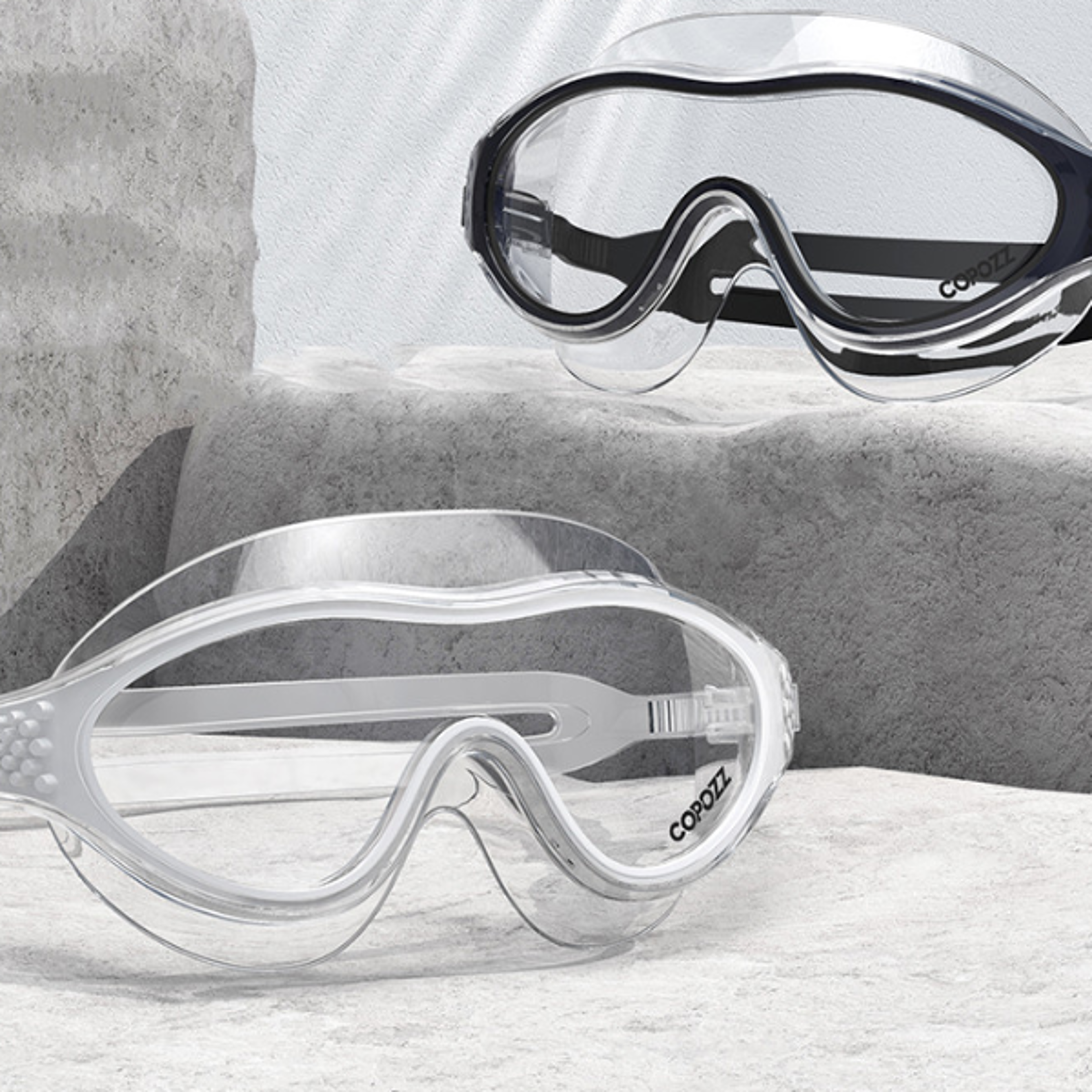 anti fog swimming goggles uv protection leakproof silicone swim glasses for men women