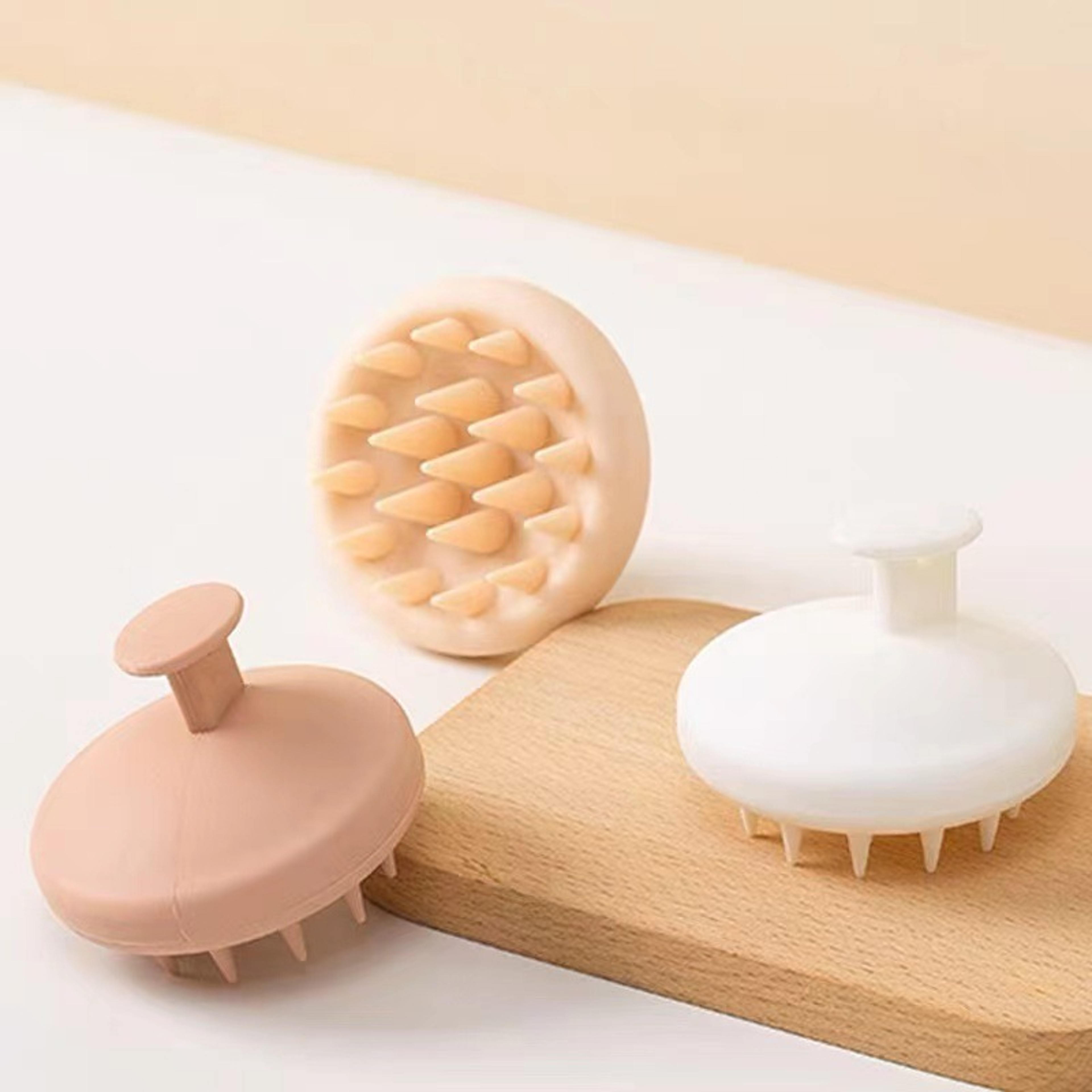silicone scalp massage brush hair shampoo comb for wet and dry use