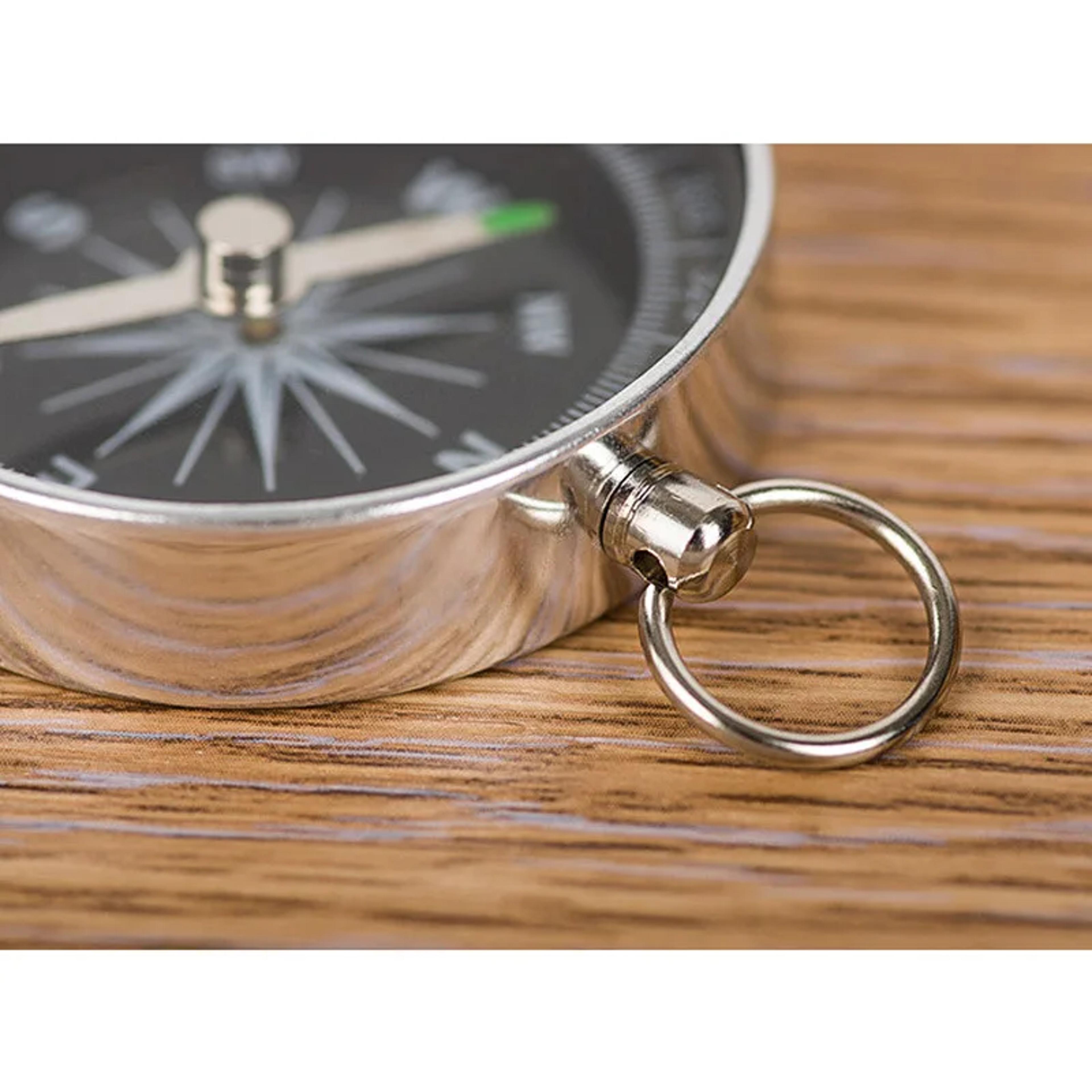 Mini Aluminum Alloy Compass Keychain Portable Outdoor Navigation Tool 4