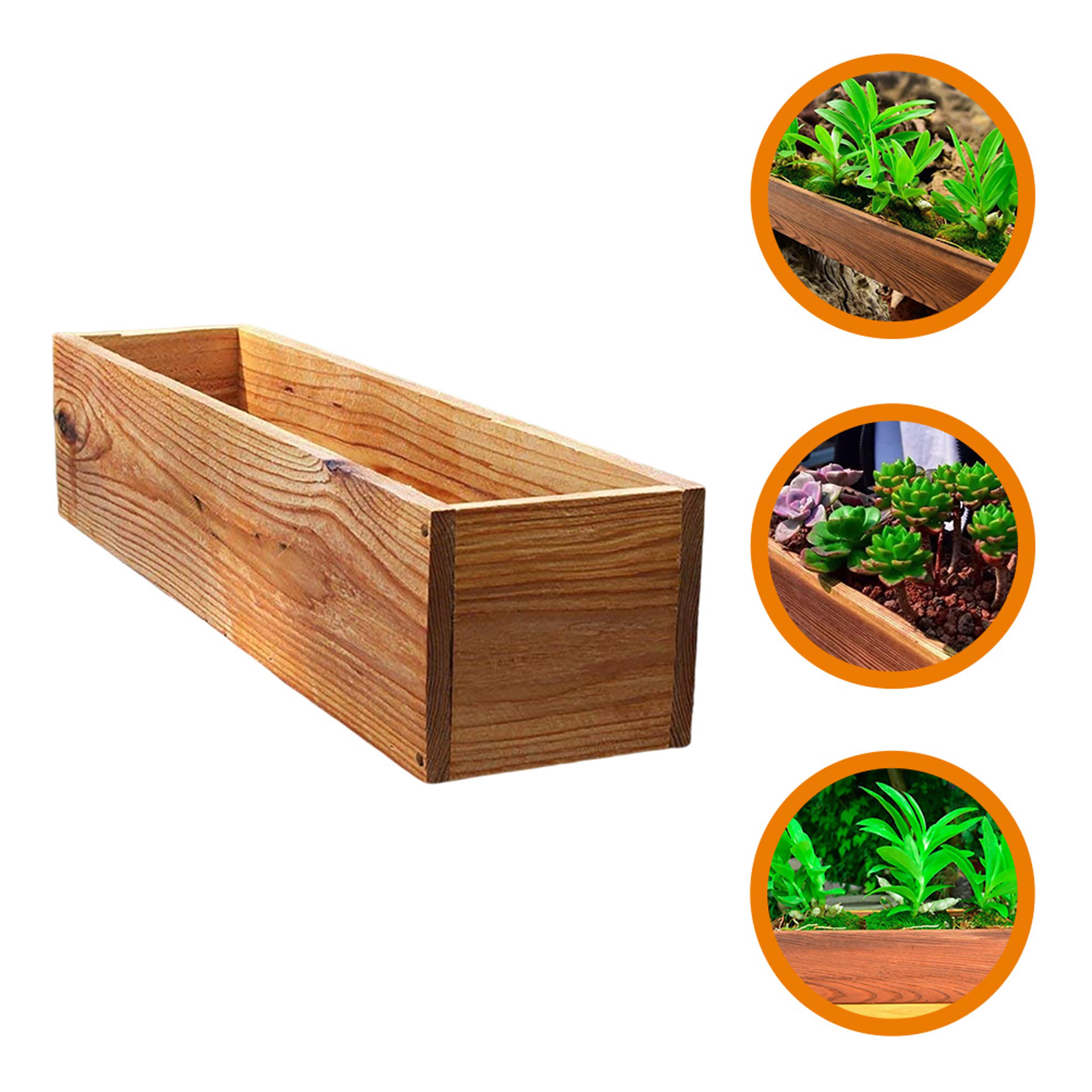 rustic cedar window box planter vintage wooden flower box for outdoor garden & indoor decor