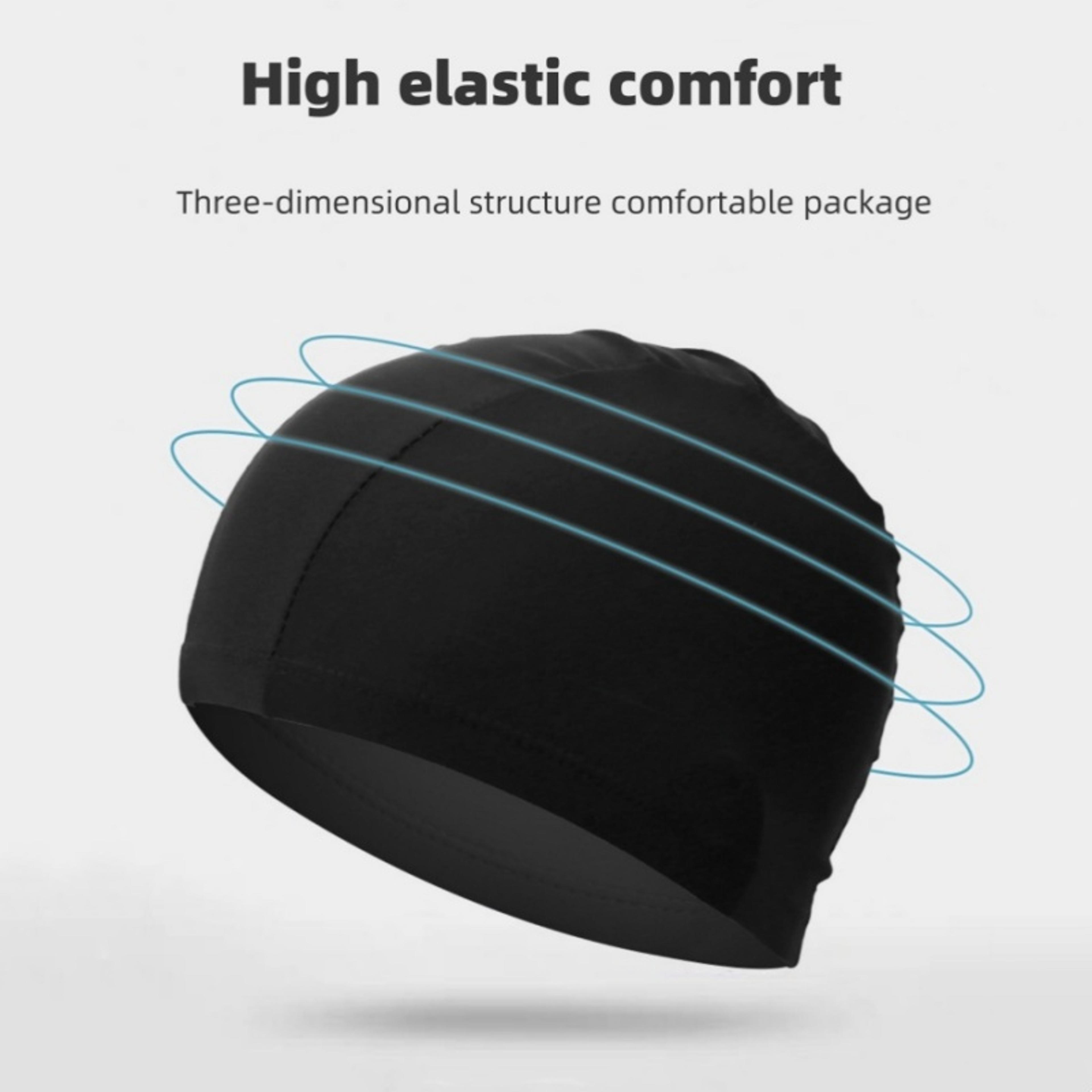 Elastic Silicone Swim Cap For Adults Breathable Waterproof Pool  Training Hat 4