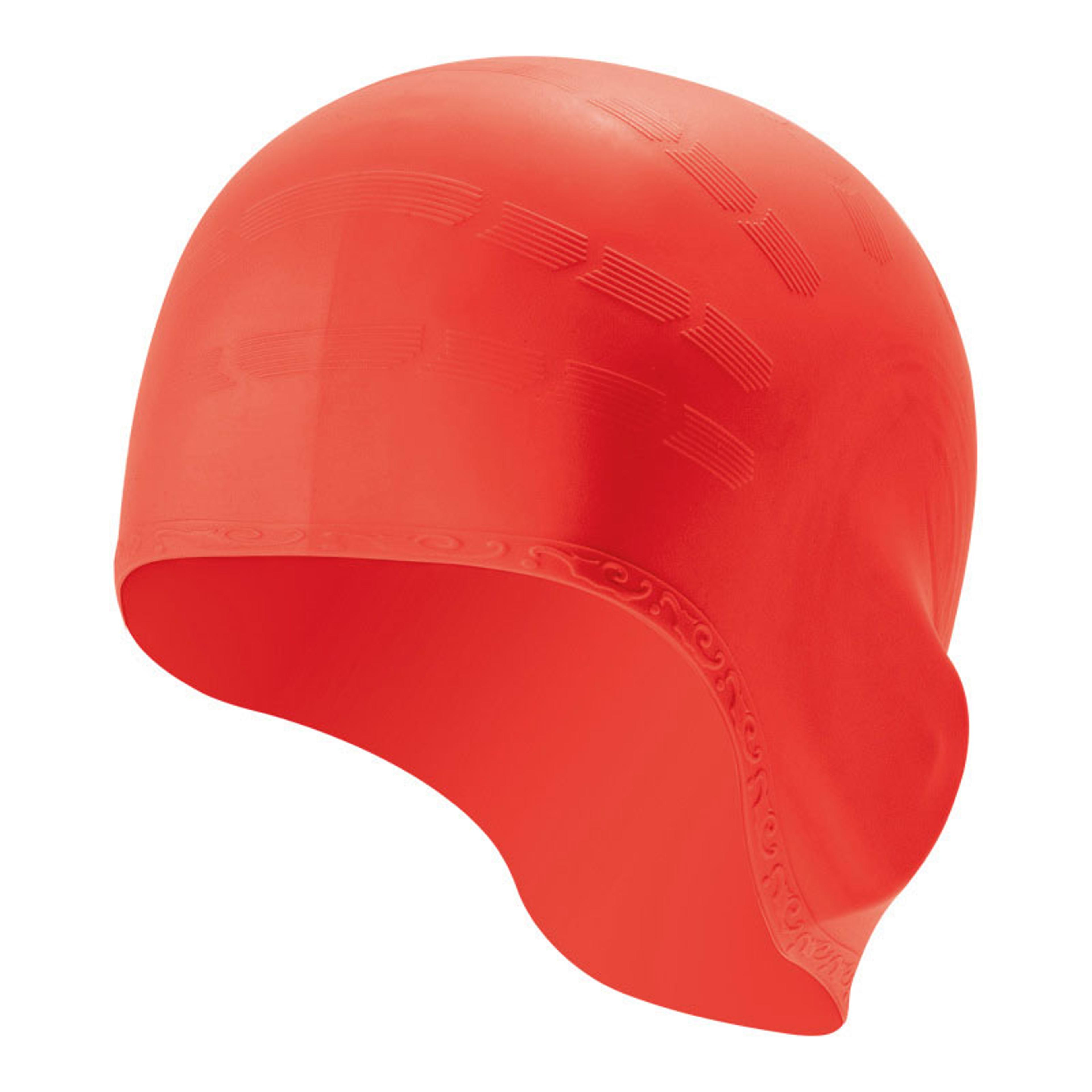 Silicone Waterproof Swim Cap With Ear Protection For Long Hair Men Women 9