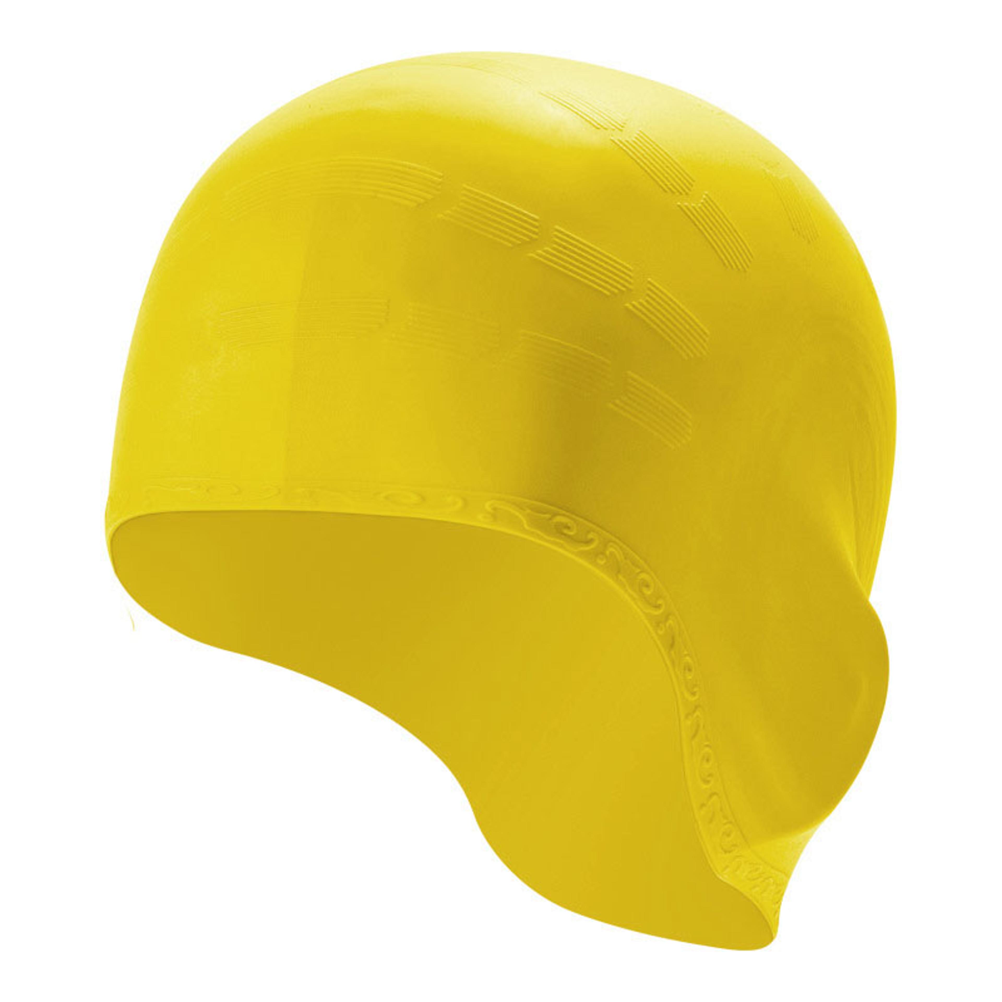 Silicone Waterproof Swim Cap With Ear Protection For Long Hair Men Women 11