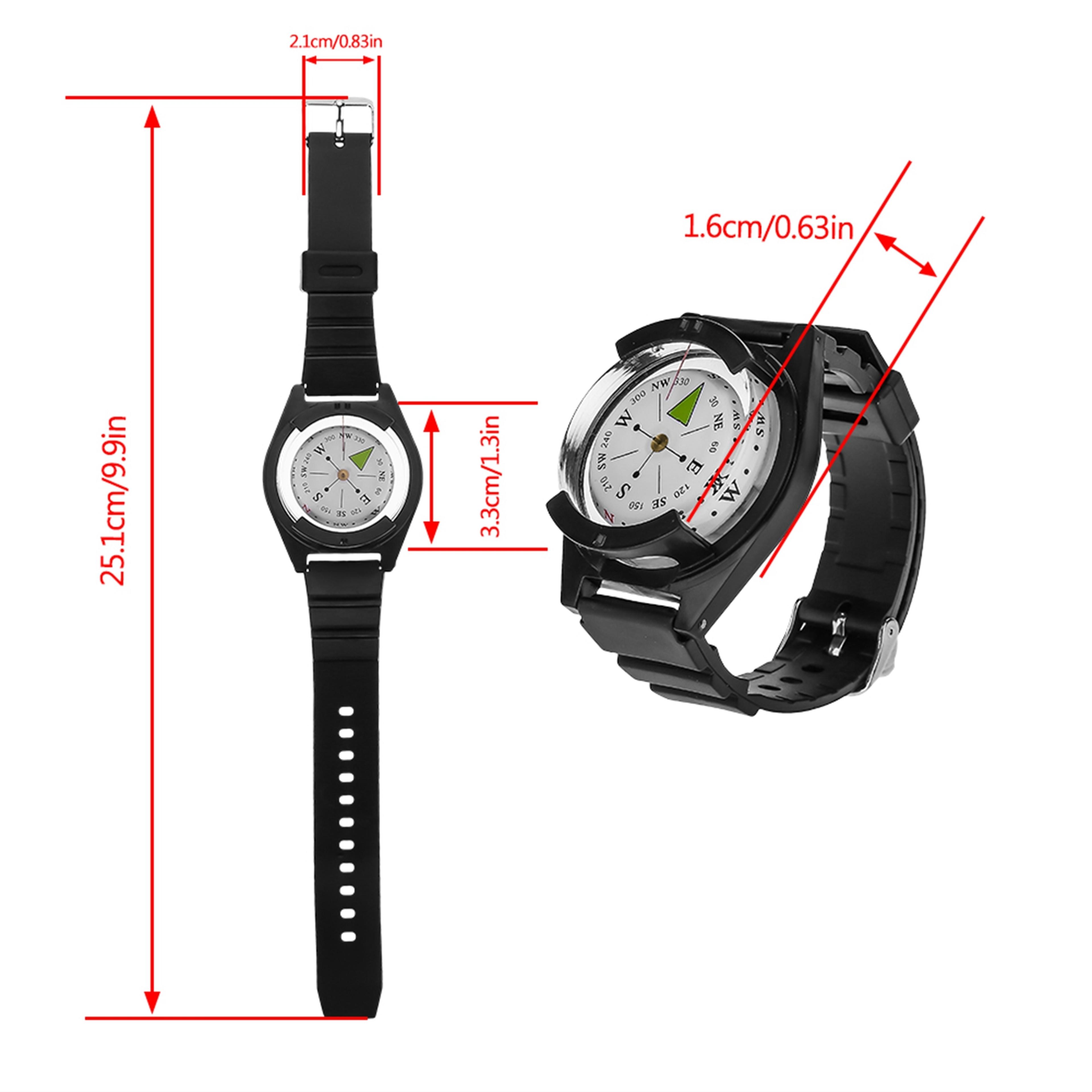 Adventure Wrist Compass Watch Wrist Compass Outdoor Navigation Band For Hiking 5