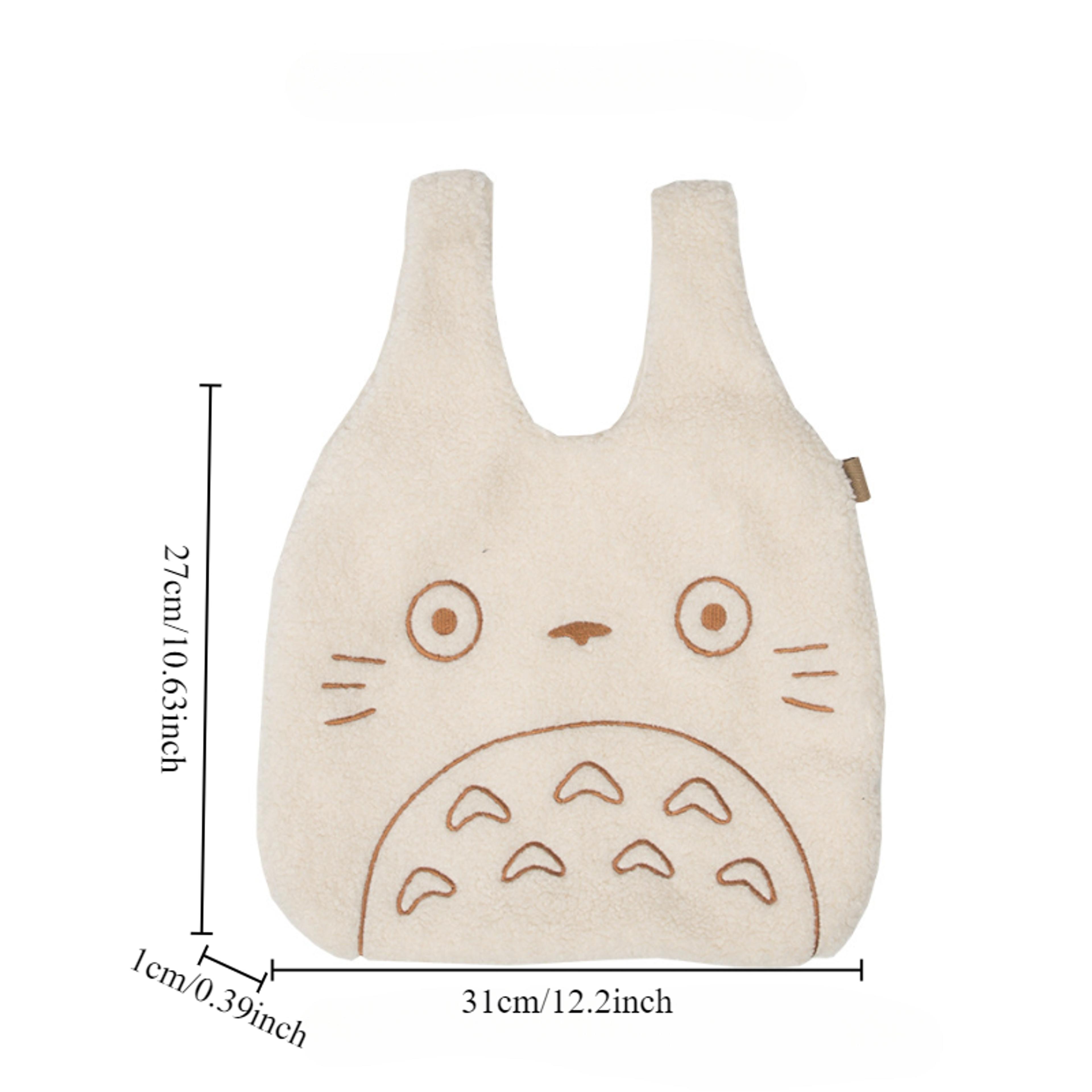 Soft Plush Tote Bag Cute Large Capacity Shoulder Bag For Everyday Style 1