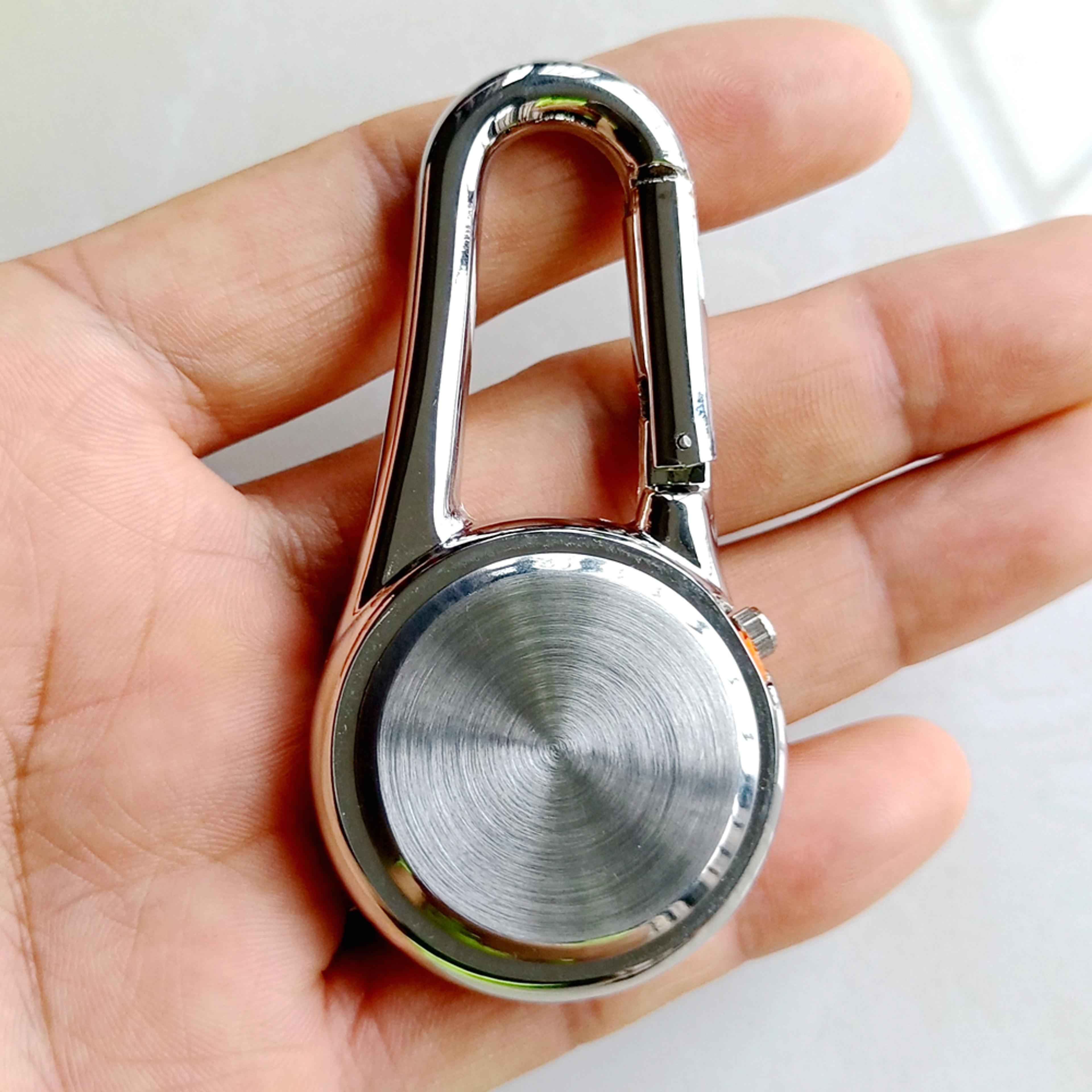 Luminous Carabiner Pocket Watch Keychain Clip For Nurses Students And Outdoor Use 5