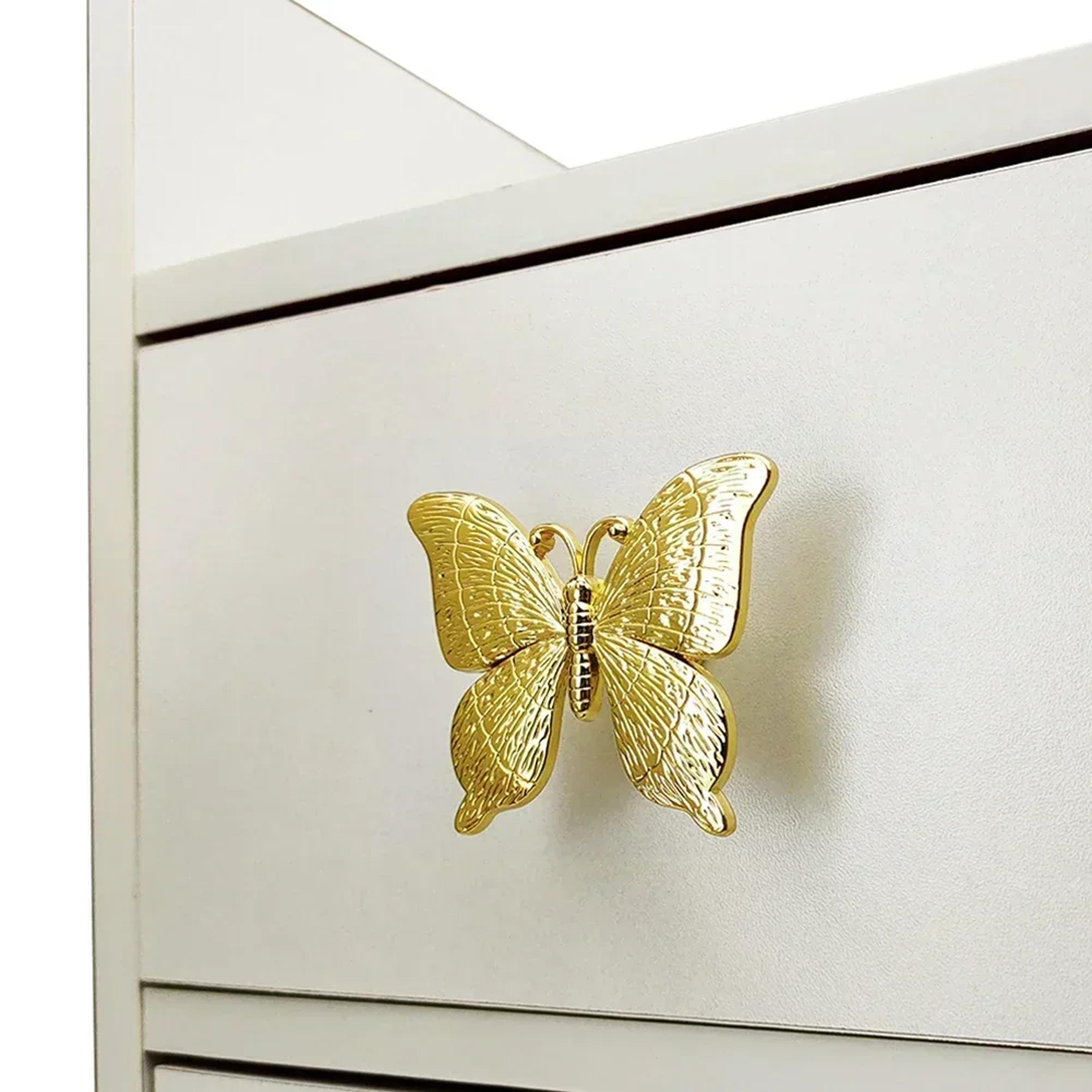 vintage butterfly cabinet knob zinc alloy decorative drawer handle for kids room furniture