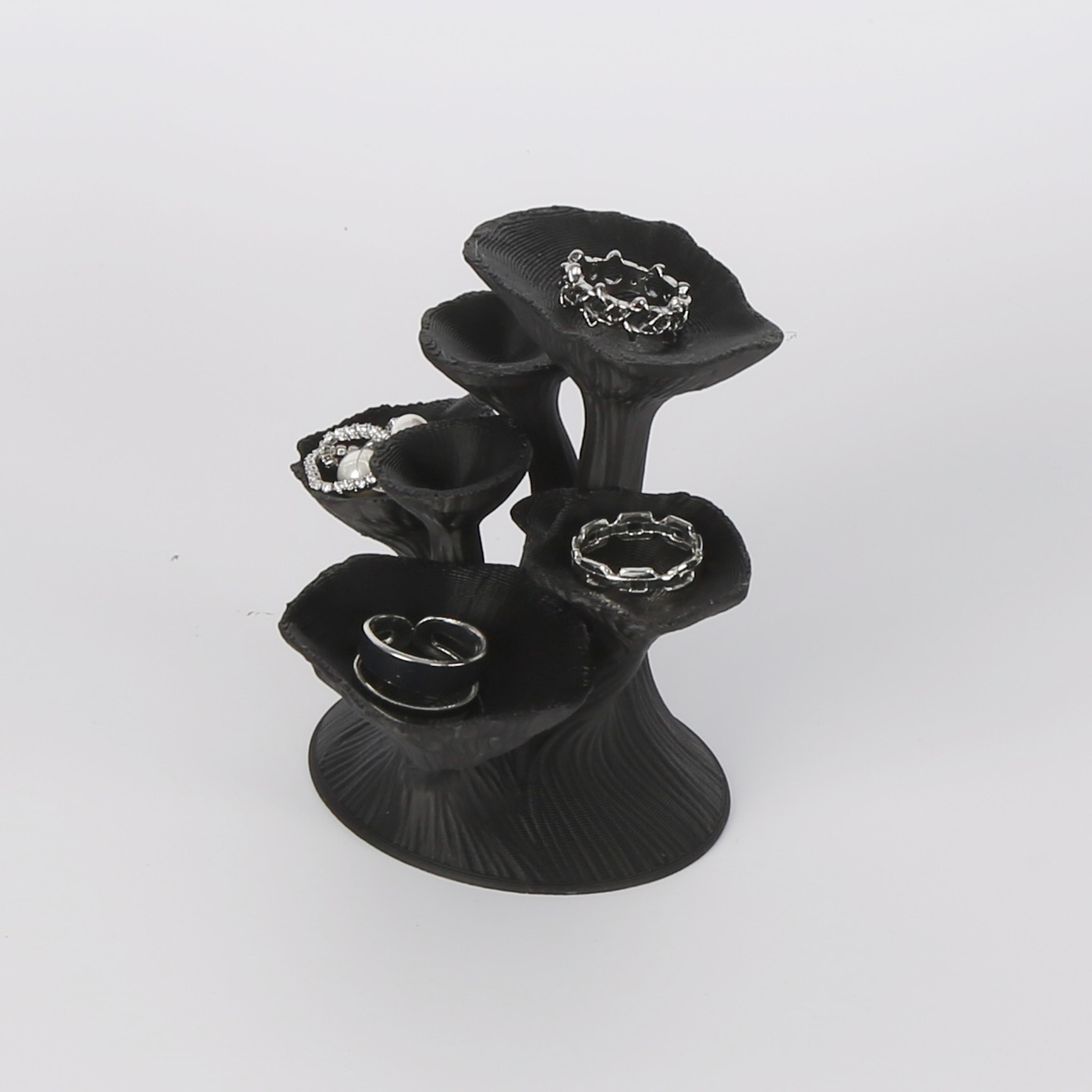 mushroom jewelry organizer shelf decorative ring holder storage tray