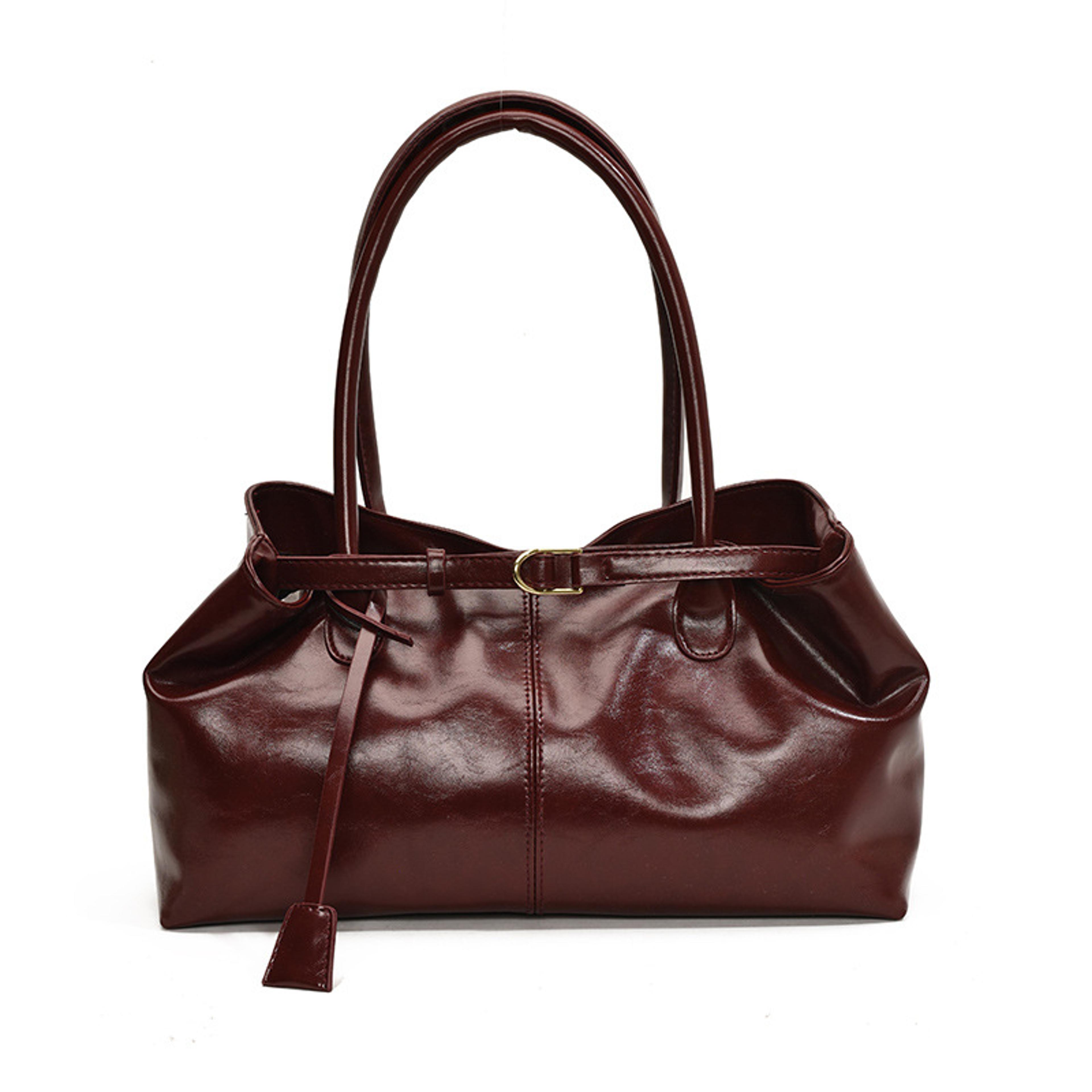 Vintage Large Capacity Shoulder Tote Bag For Women Casual Underarm Commuting Handbag 6