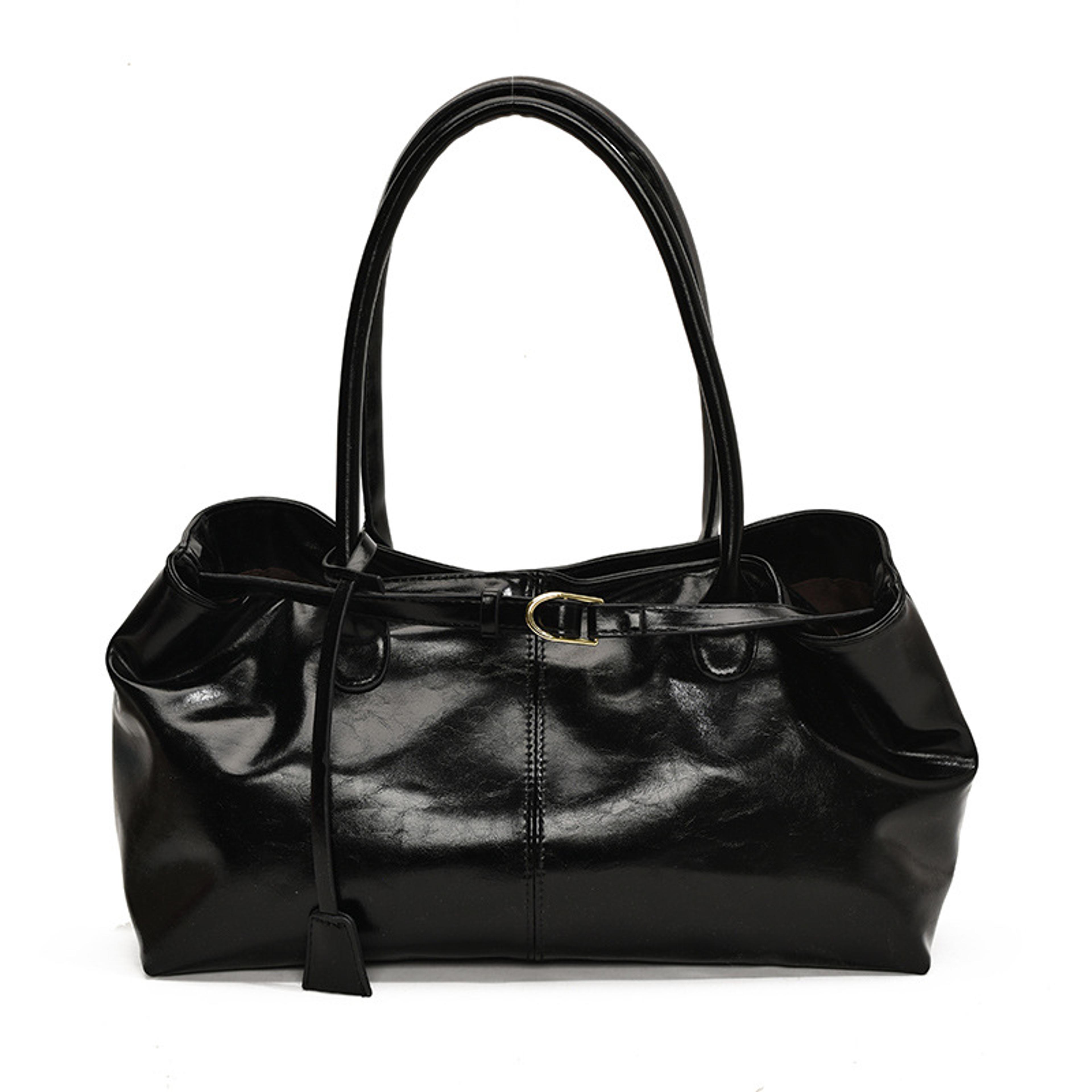 Vintage Large Capacity Shoulder Tote Bag For Women Casual Underarm Commuting Handbag 11