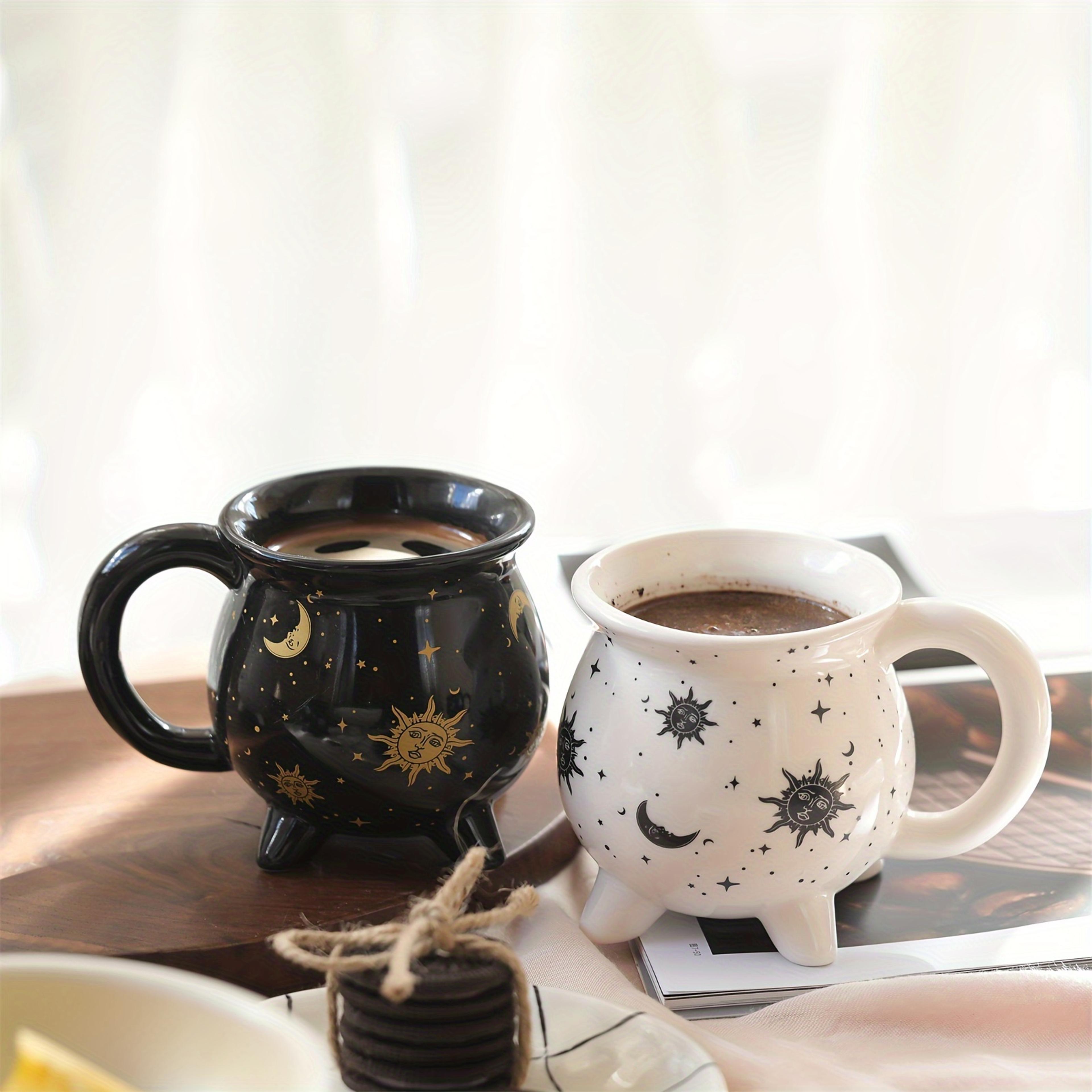 Celestial Sun Moon Stars Coffee Mug  Mystical Ceramic Divination Cup For Coffee  Tea Lovers 1