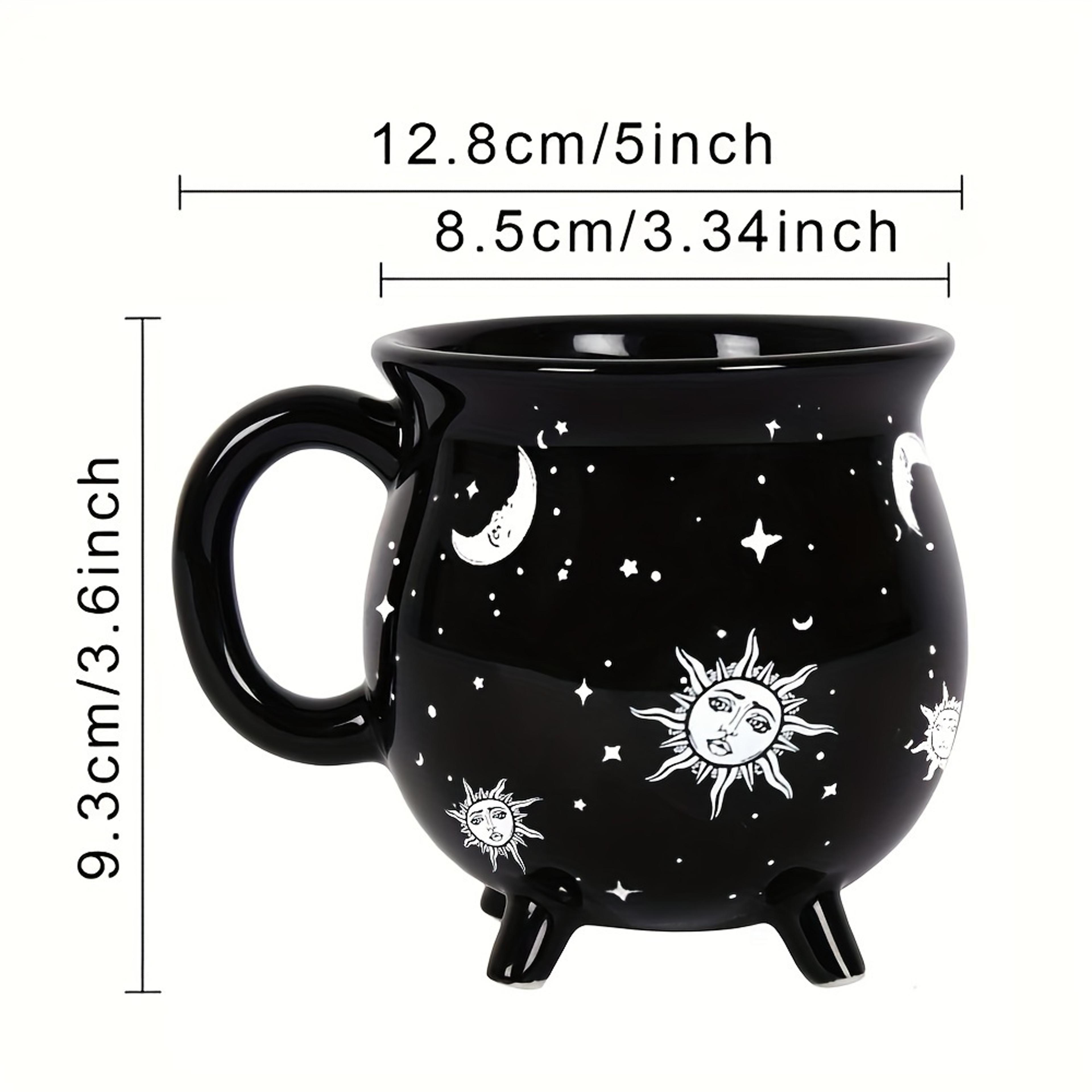 Celestial Sun Moon Stars Coffee Mug  Mystical Ceramic Divination Cup For Coffee  Tea Lovers 2