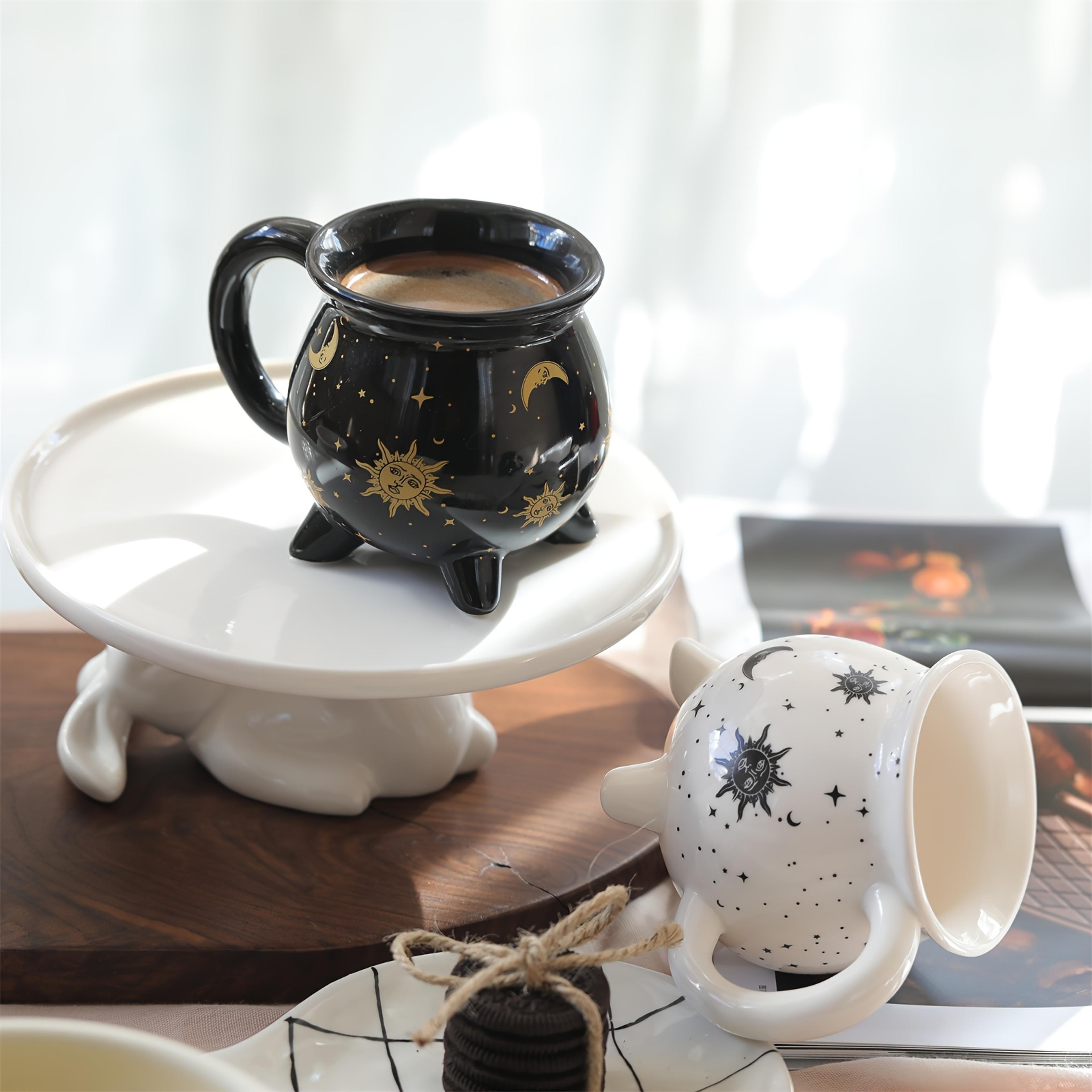 Celestial Sun Moon Stars Coffee Mug  Mystical Ceramic Divination Cup For Coffee  Tea Lovers 3
