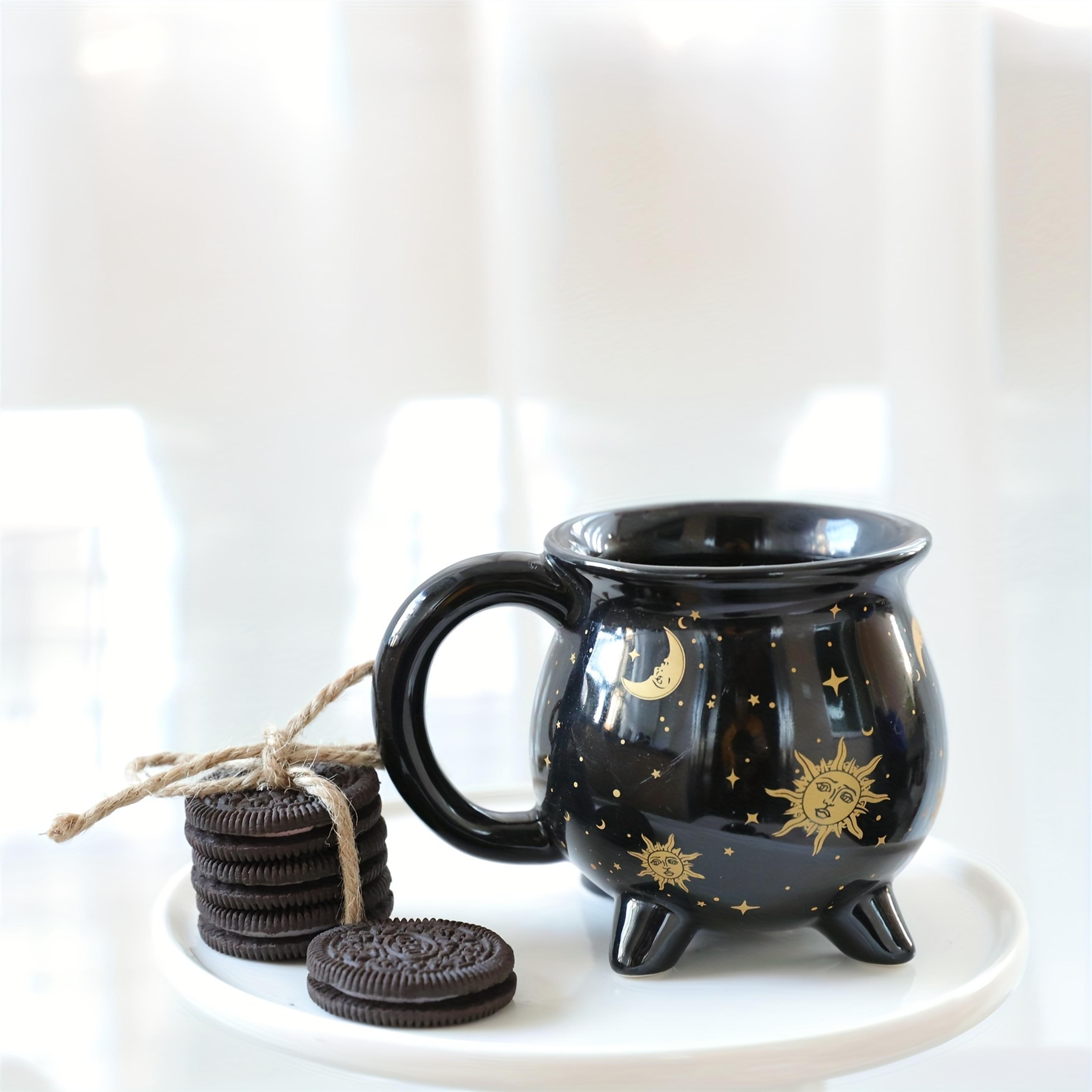 Celestial Sun Moon Stars Coffee Mug  Mystical Ceramic Divination Cup For Coffee  Tea Lovers 8
