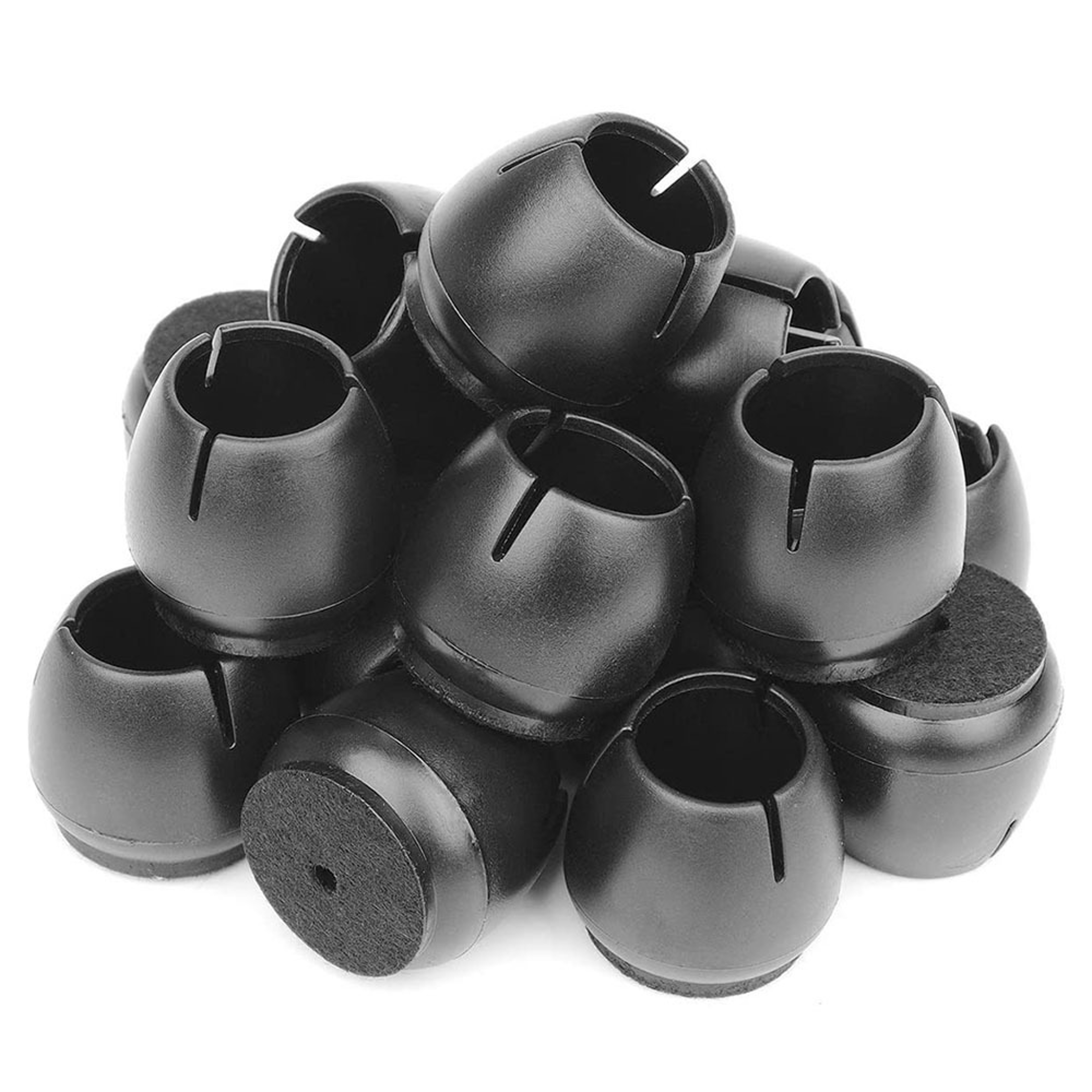 silicone chair leg caps with felt pads non slip floor protectors set