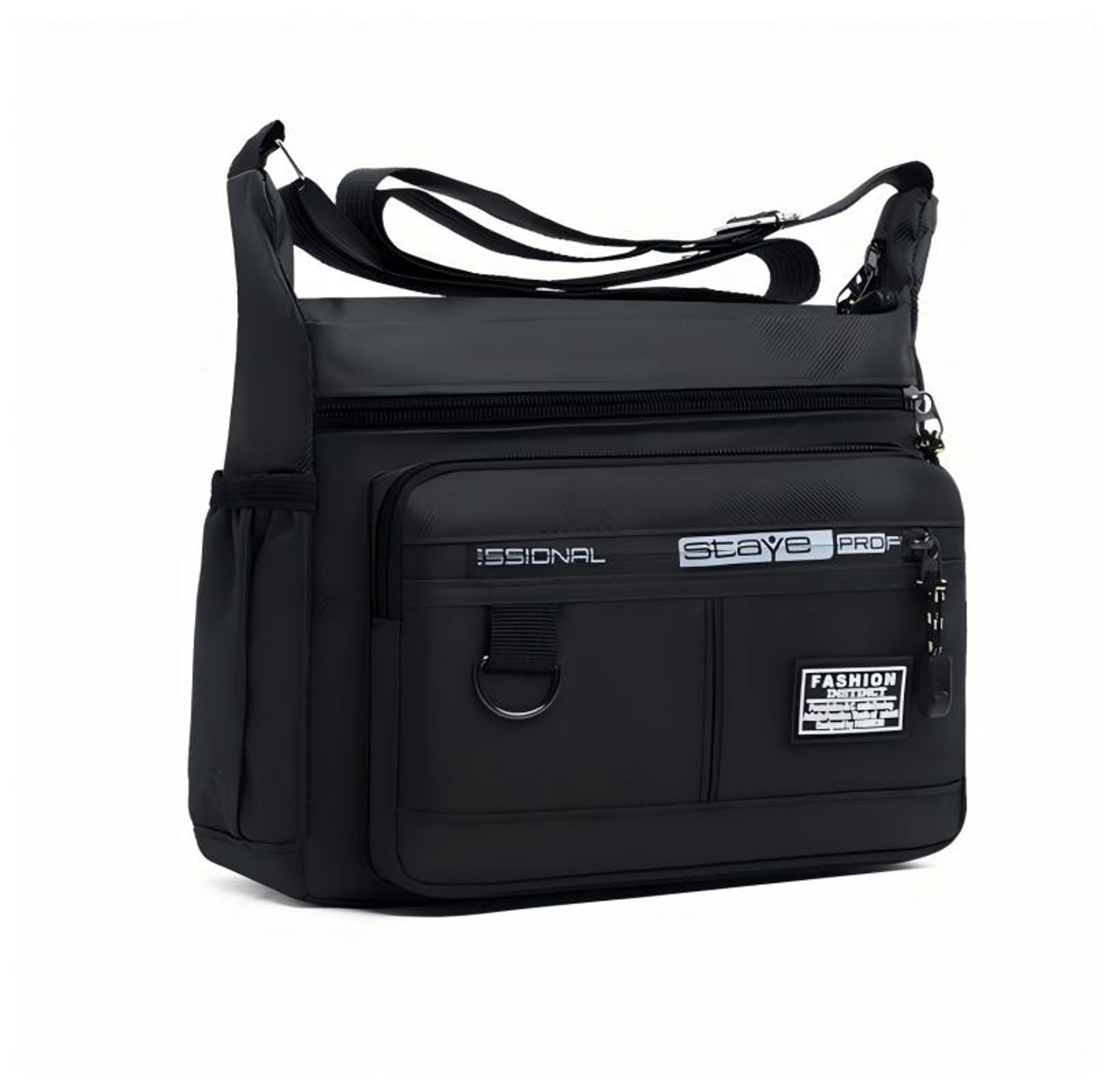 UrbanFlex Oxford Crossbody Messenger Bag With Multi Pocket Storage 5