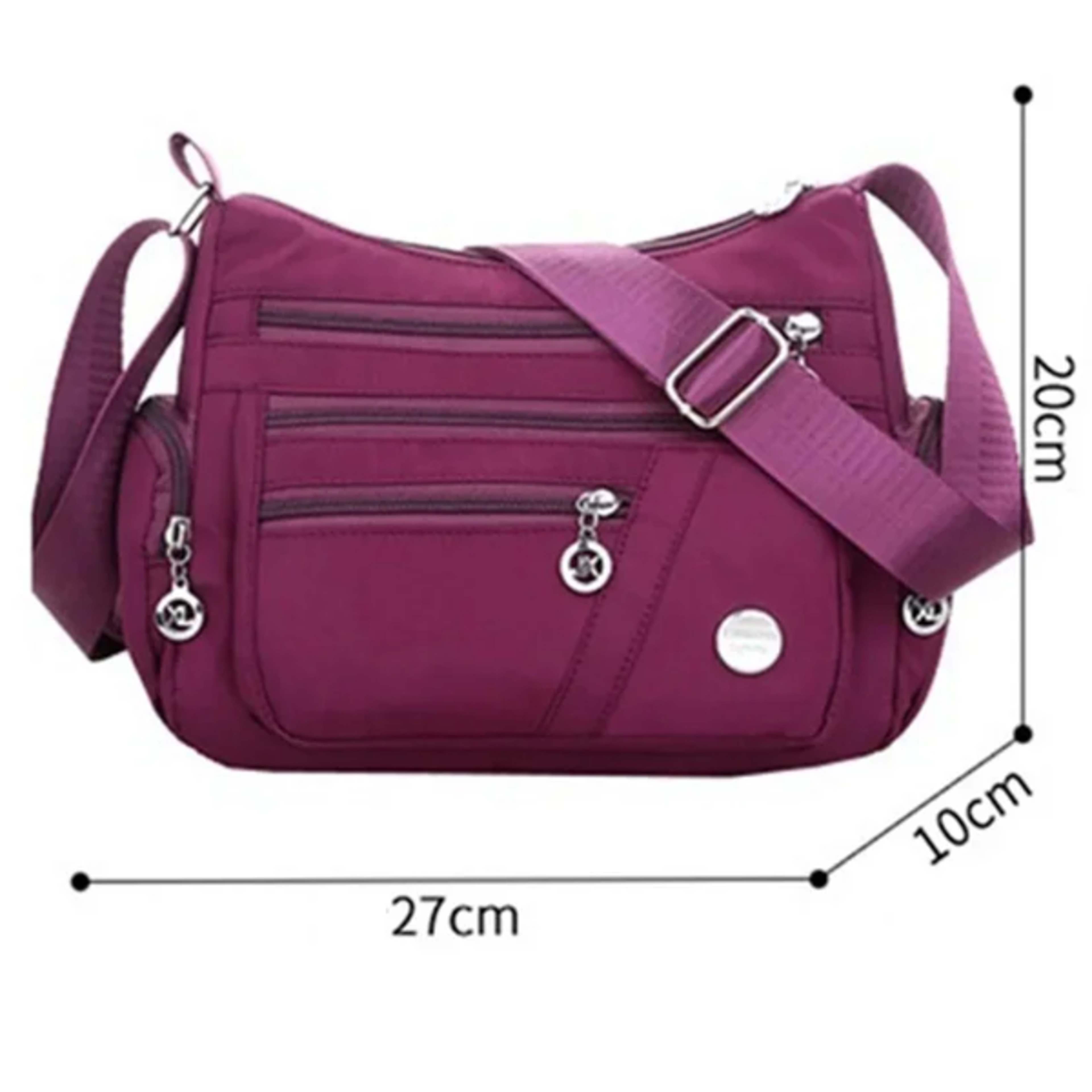 Fashion Women Waterproof Crossbody Bag Casual Single Shoulder Handbag Messenger Bag Oxford Material