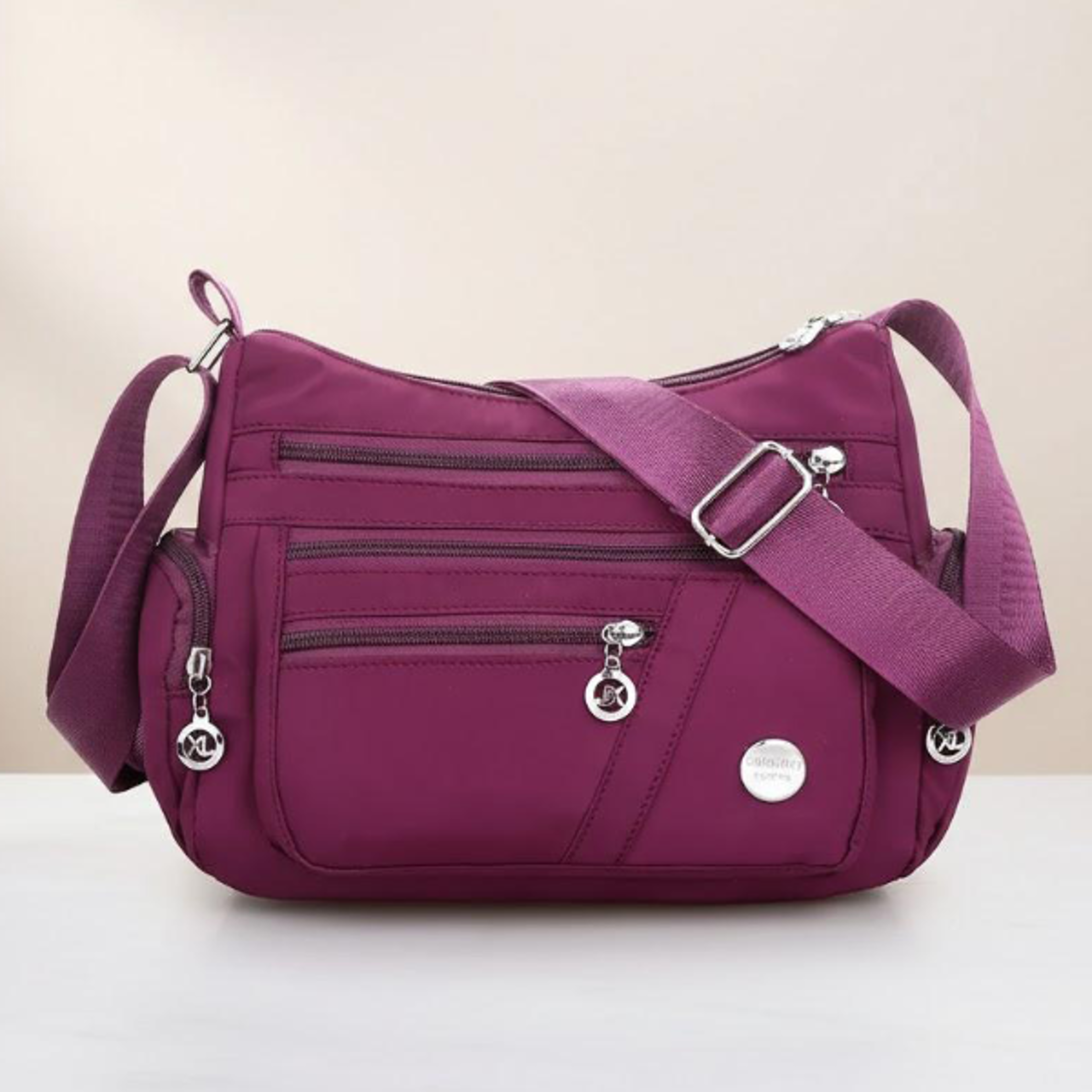 Fashion Women Waterproof Crossbody Bag Casual Single Shoulder Handbag Messenger Bag Oxford Material