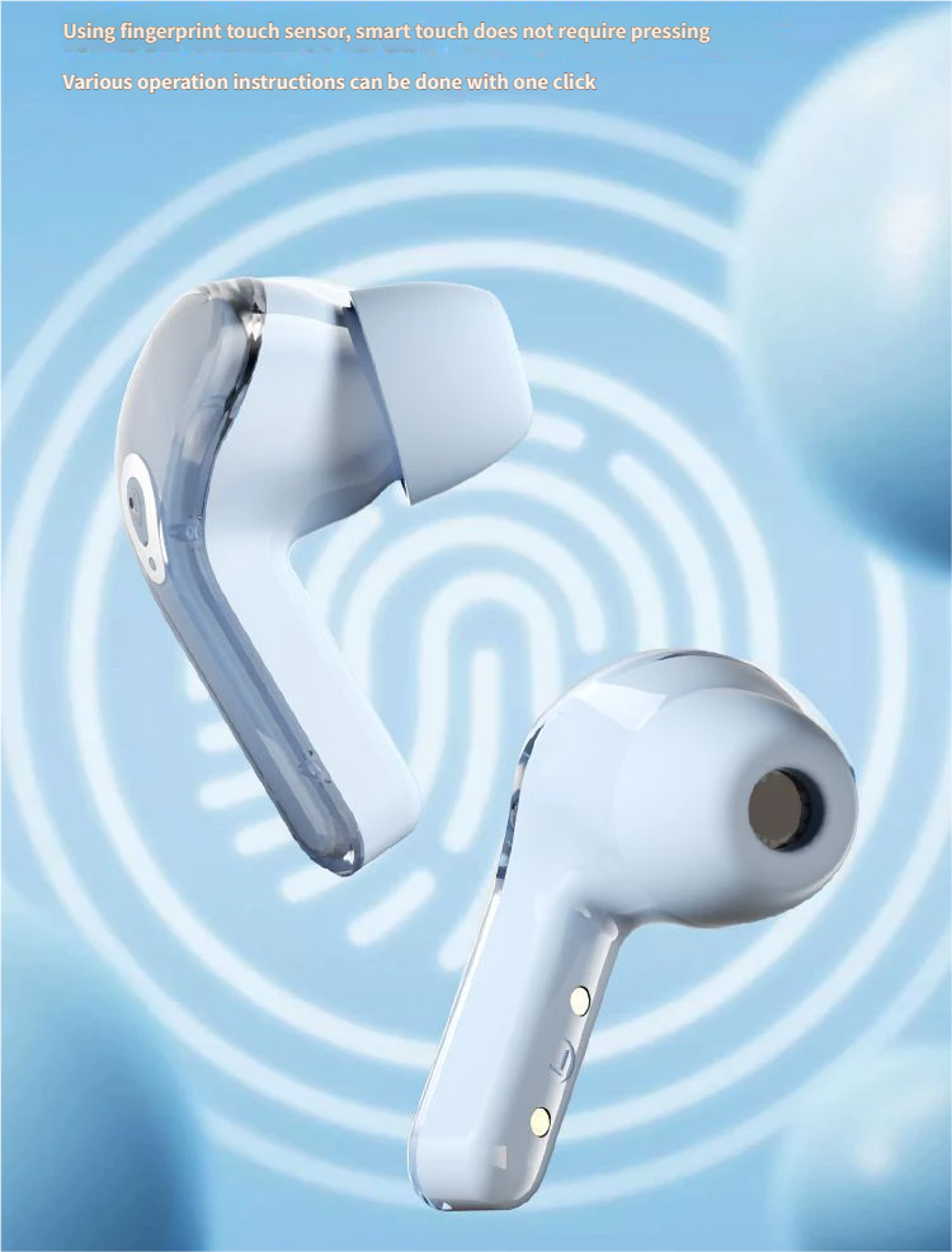 TWS Wireless Bluetooth Earbuds With Display Comfort Fit Sports Earphones 5