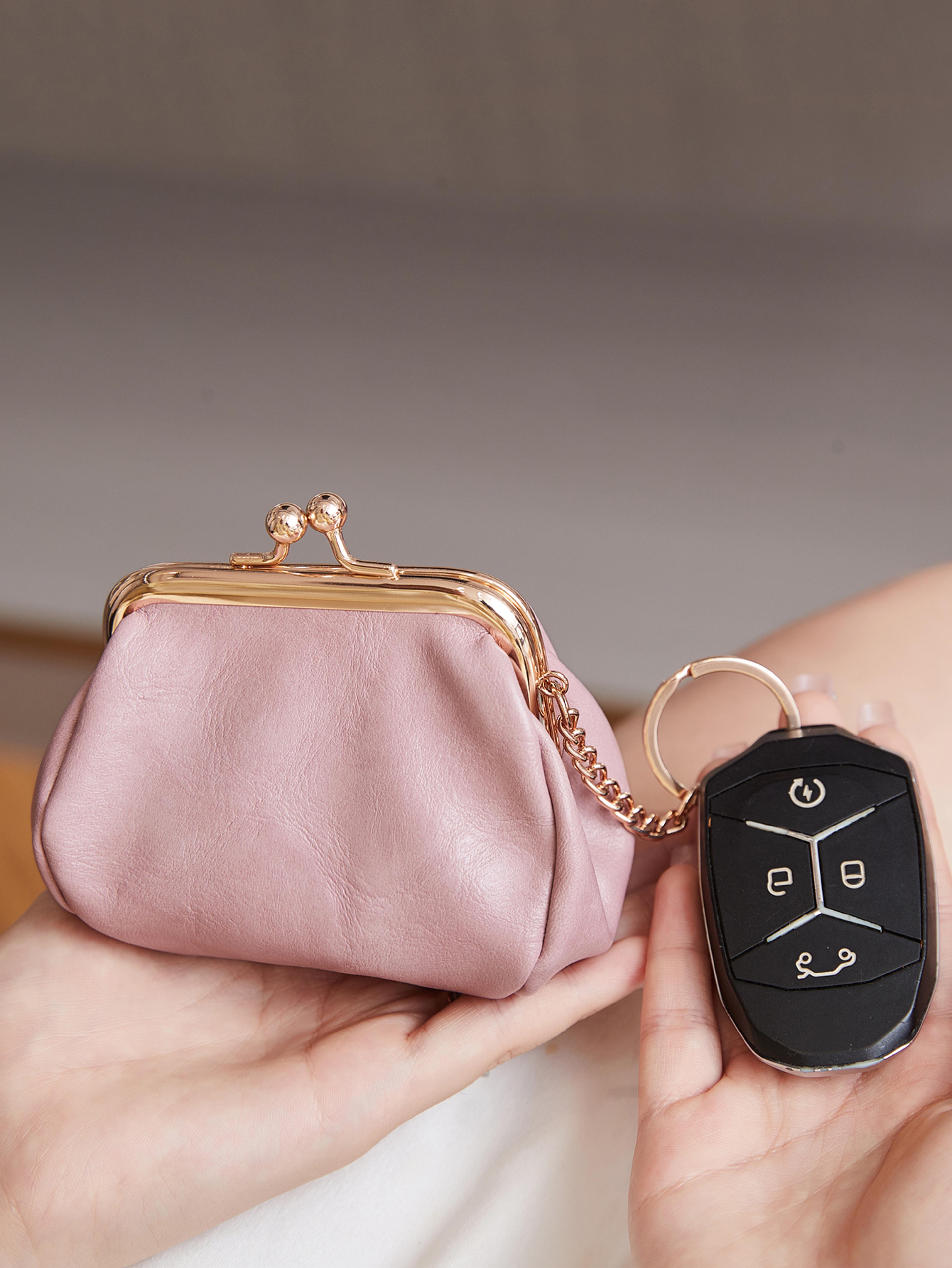 Retro Mini Lock Clip Coin Purse Cute Key Holder Wallet For Women And Girls 1