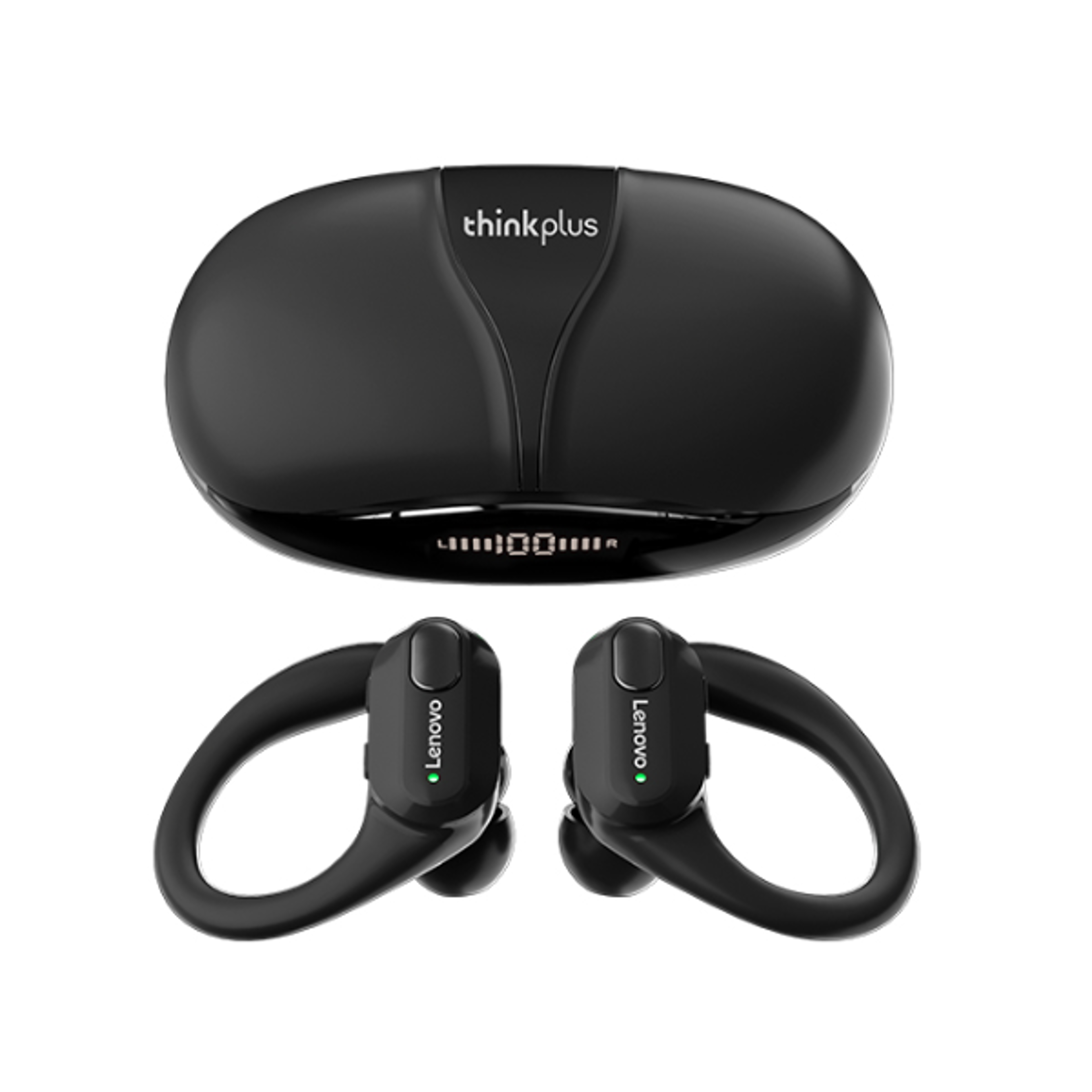 smartfit pro bluetooth wireless earbuds with led display & hifi stereo sound