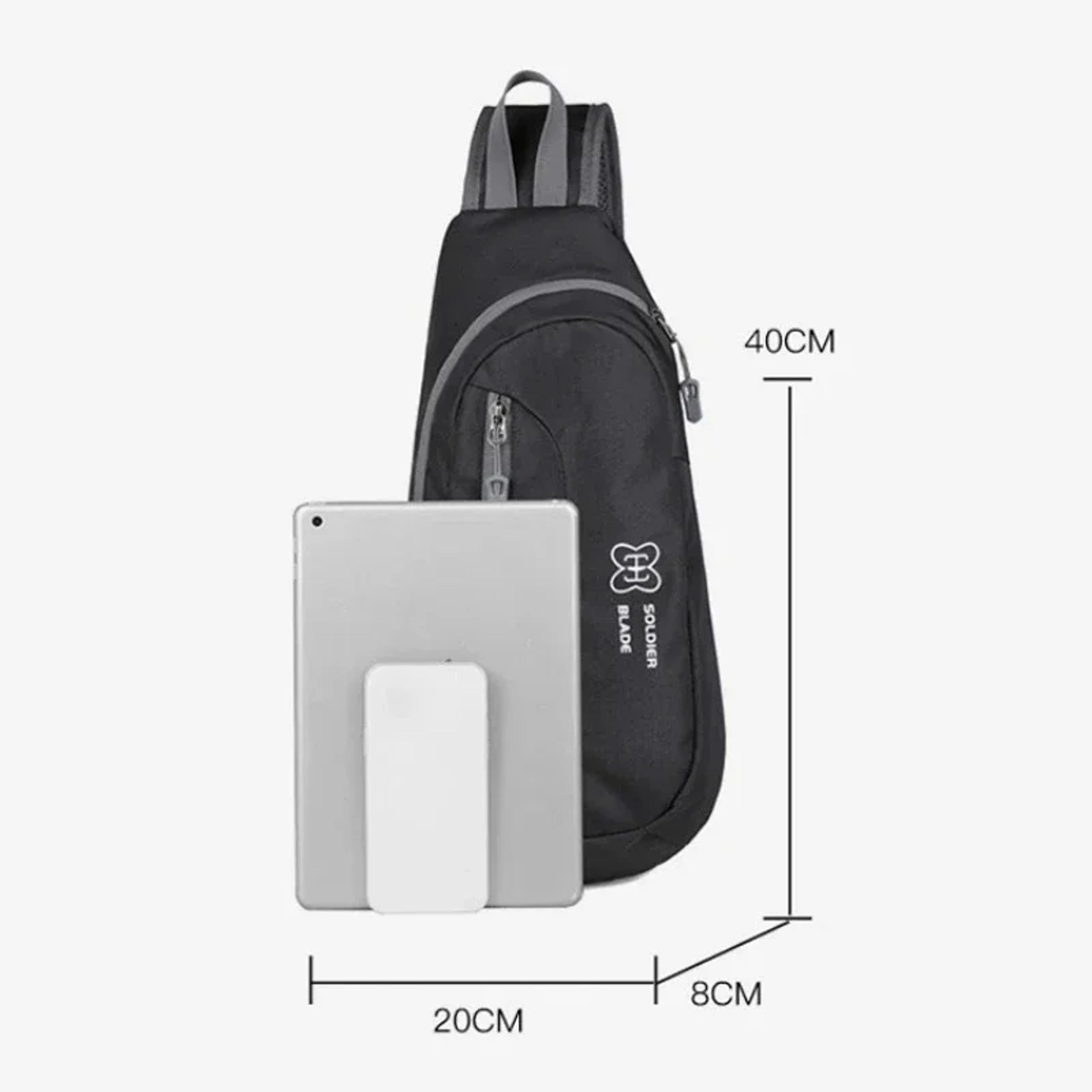Outdoor Sling Chest Bag For Men And Women Lightweight Crossbody Backpack With Bottle Holder 1