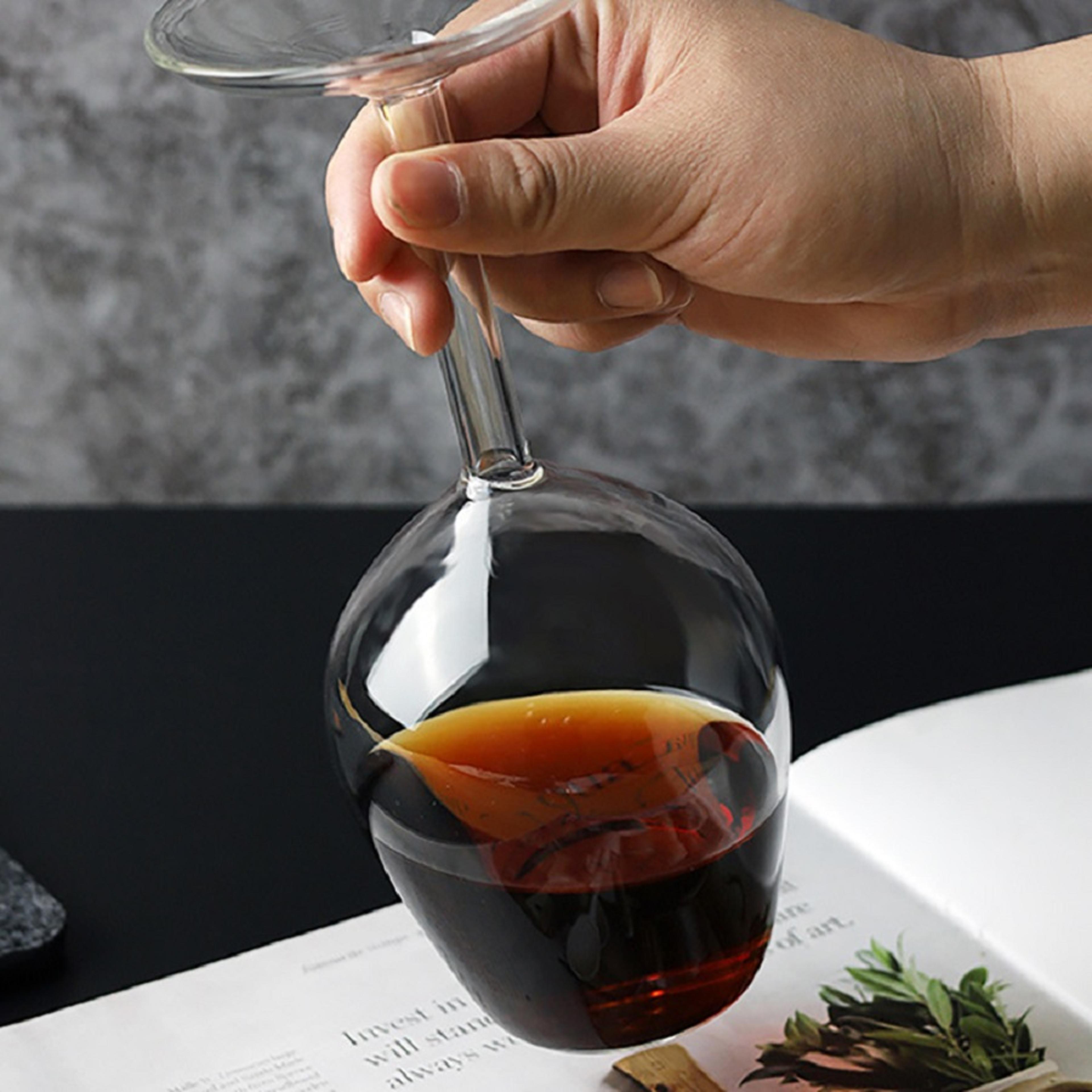 upside down whiskey glass handmade novelty cocktail cup for bar parties and home entertaining